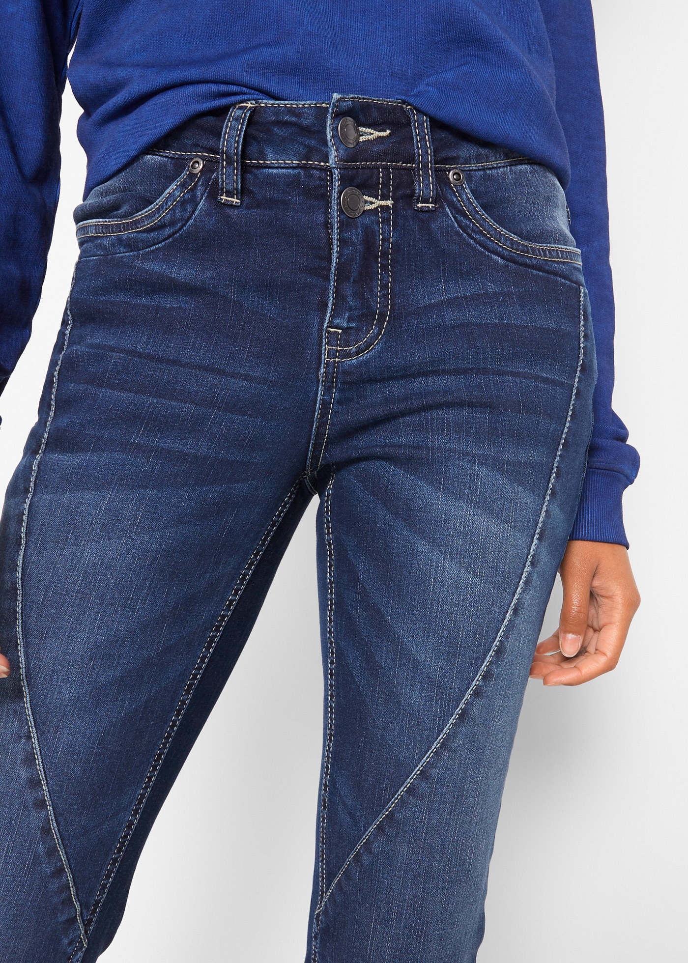 bonprix Bootcut-Jeans »Bootcut Jeans Mid Waist, Stretch« Bootcut Jeans Mid Waist, Stretch