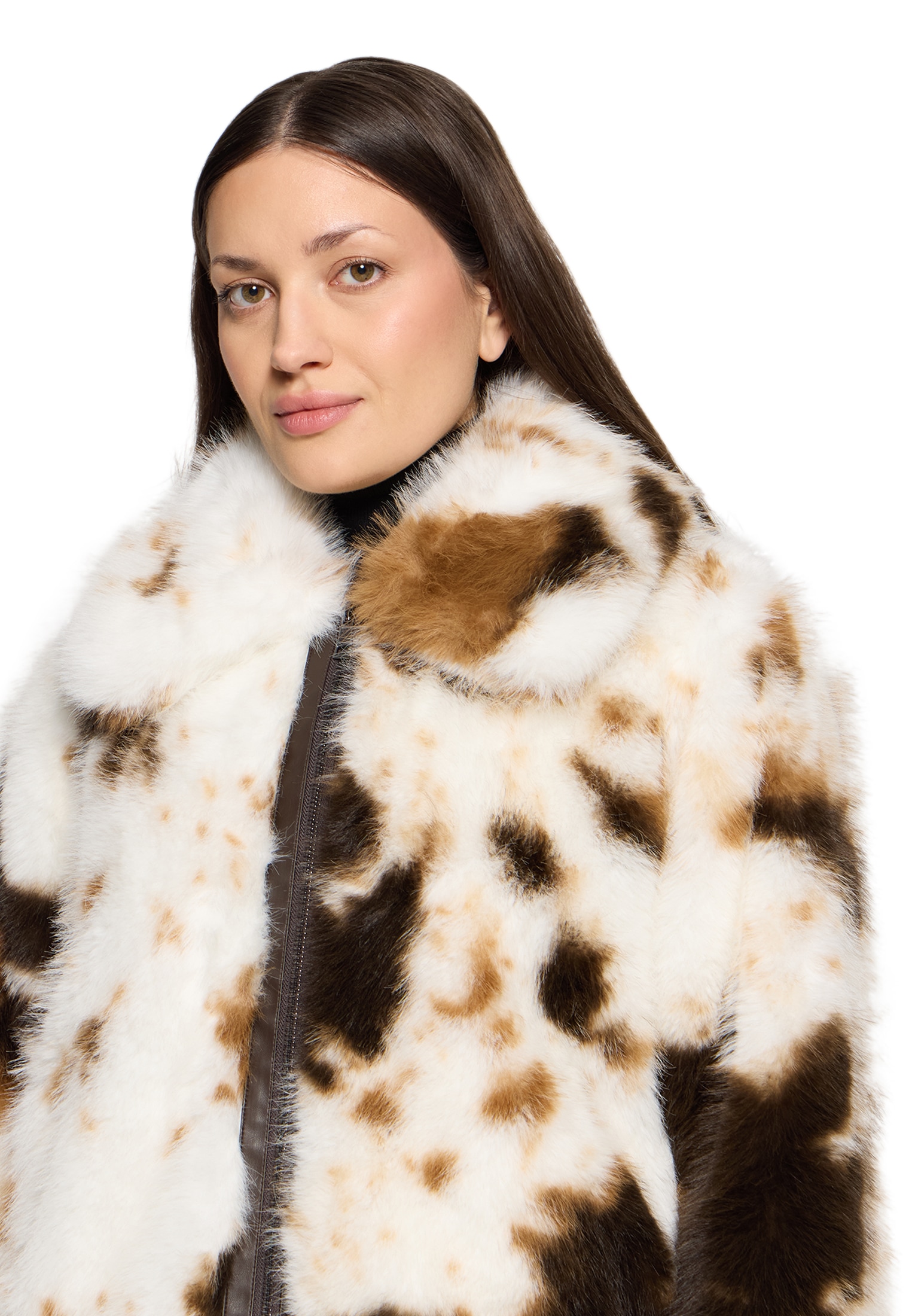 Amber & June Plüschjacke »Plüschjacke mit Taschen«