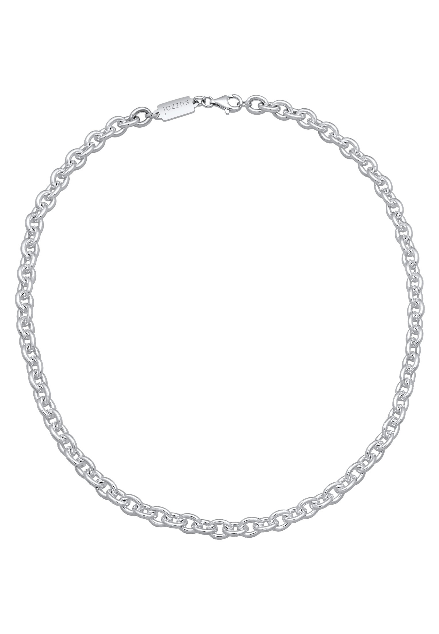 Kuzzoi Silberkette »Halskette Herren Rundanker Modern Elegant Unisex 925 Silber«