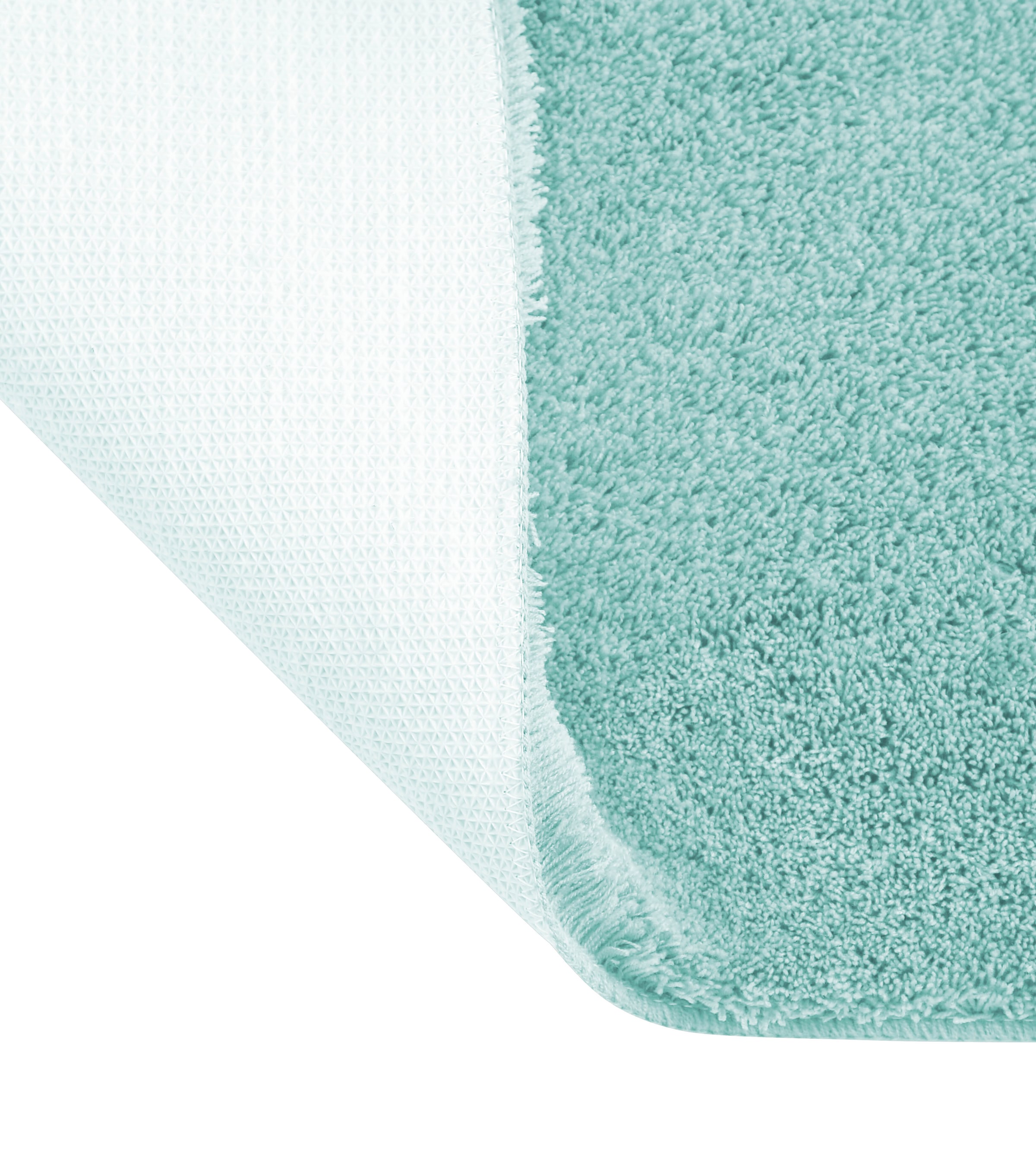 my home Badematte »Merida, Badvorleger, Badezimmer Teppich« Höhe 32 mm rutschhemmend beschichtet fußbodenheizungsgeeignet | schnell trocknend | strapazierfähig Badteppich, Uni Farben, rechteckig, rund & als 2-tlg. Set erhältlich