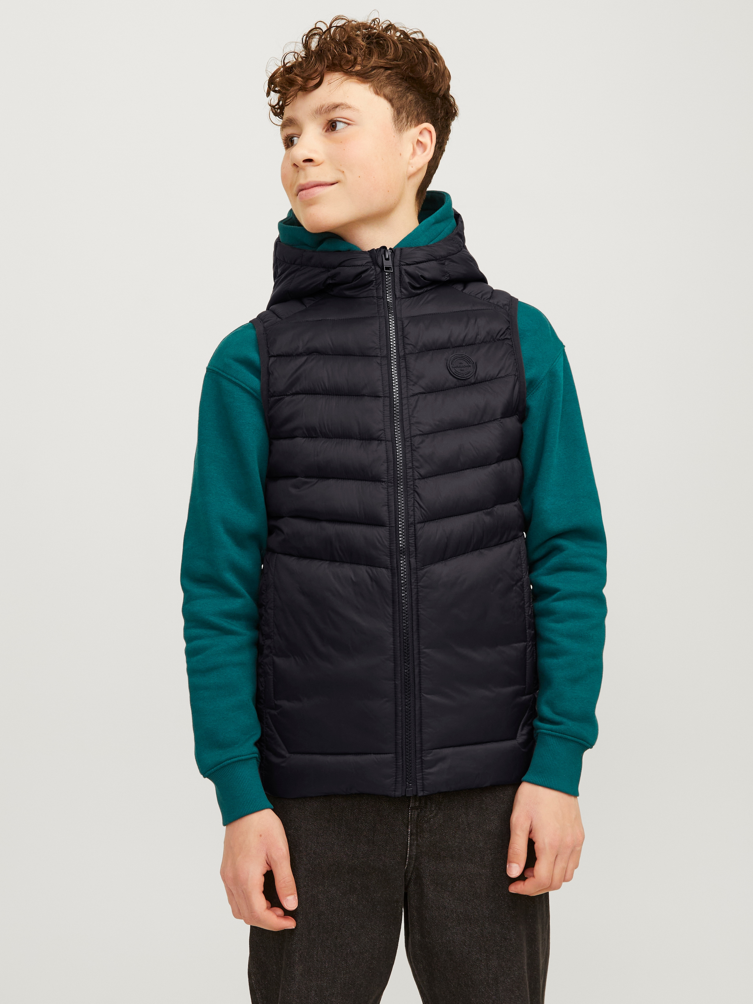 Jack & Jones Junior Steppweste »JJESPRINT PUFFER BW HOOD NOOS JNR«