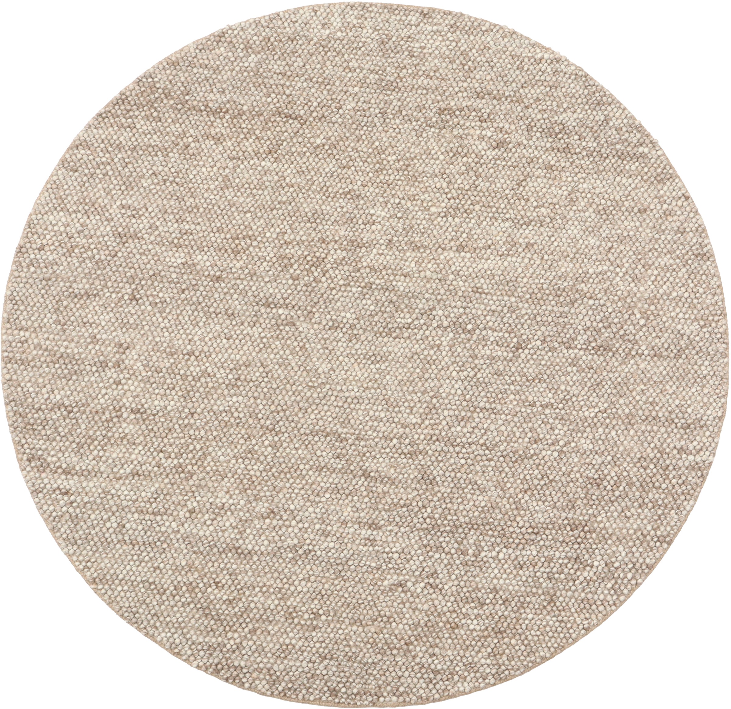 LeGer Home by Lena Gercke Teppich »Ainhoa, handgewebt, Wolle«, rund, 12 mm Höhe, Teppich, Wohnzimmer, Schlafzimmer, Esszimmer