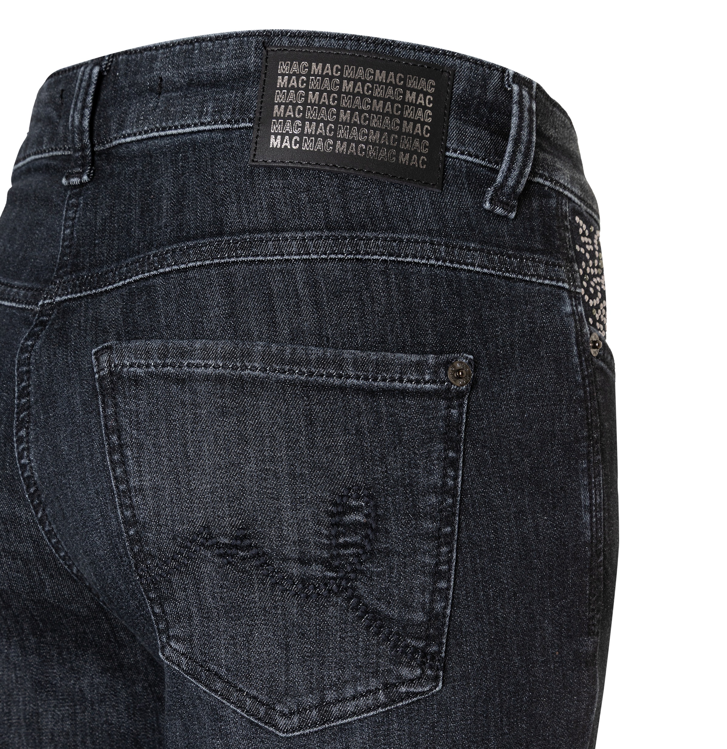 MAC Bootcut-Jeans Verzierung an den Vordertaschen
