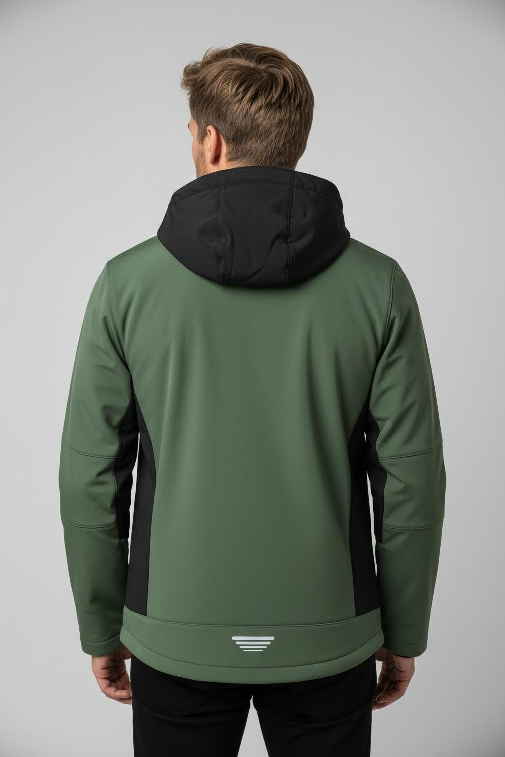 CMP Softshelljacke mit Kapuze Wasserabweisend & Winddicht & Atmungsaktiv, Übergangsjacke