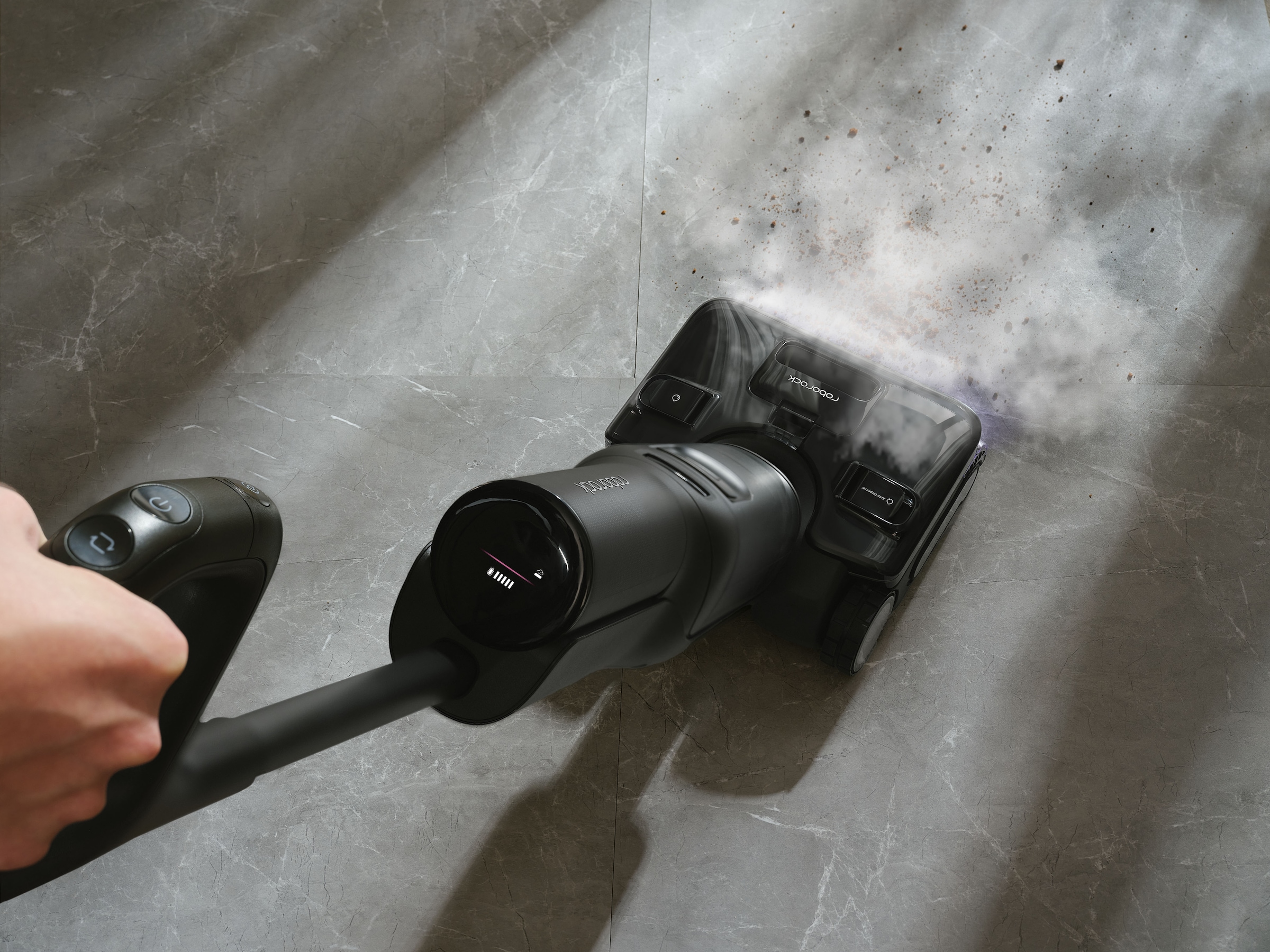 Roborock Nass-Trocken-Sauger »F25 Steam-Kit, 25.000 Pa Saugkraft, vier Reinigungsmodi« Dampfreinigung, Lay-Flat-Reinigung, Selbstreinigung und Trocknung