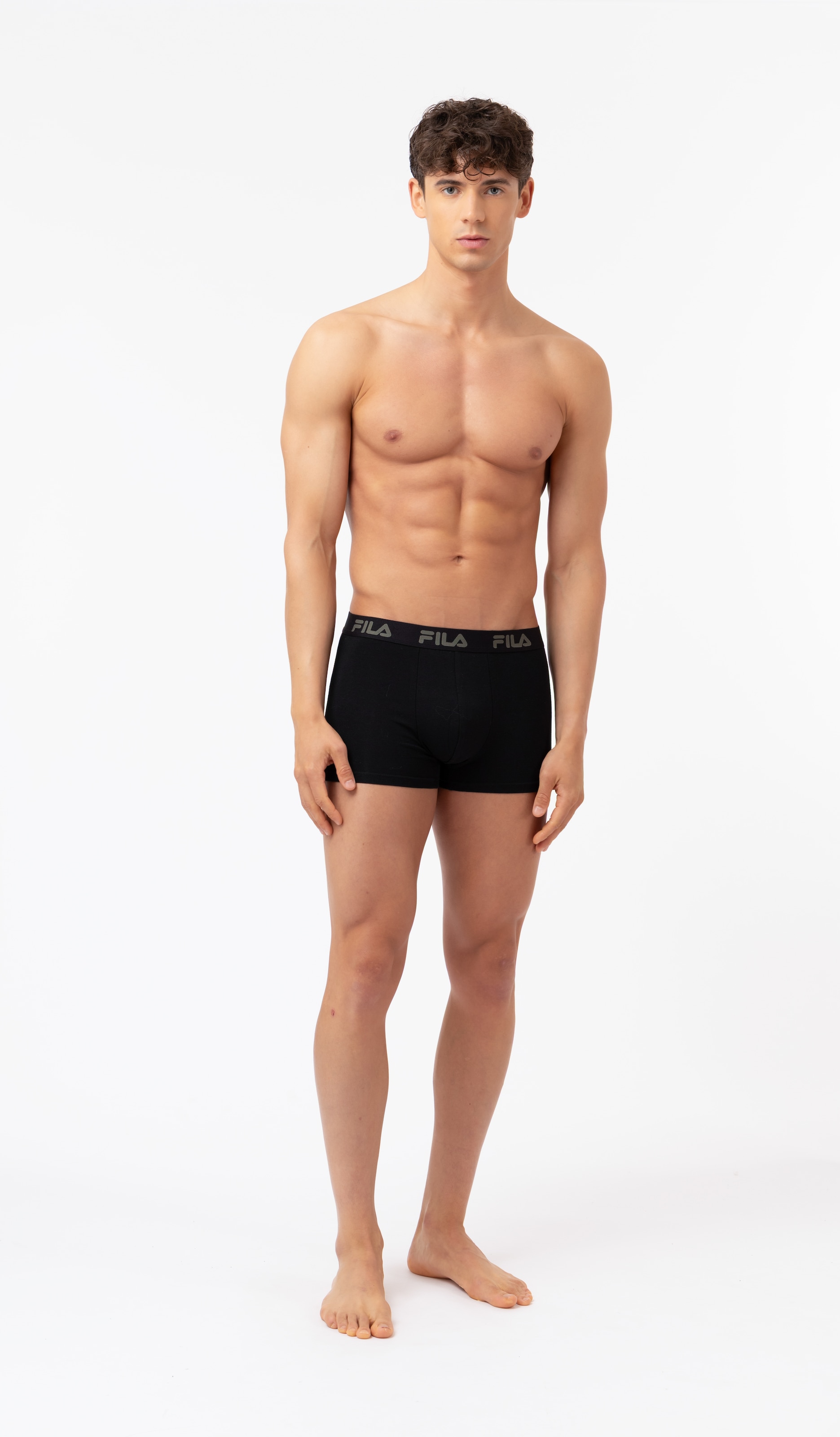 Fila Boxer 3er Pack,  ohne Eingriff, elastisch, Baumwollmix