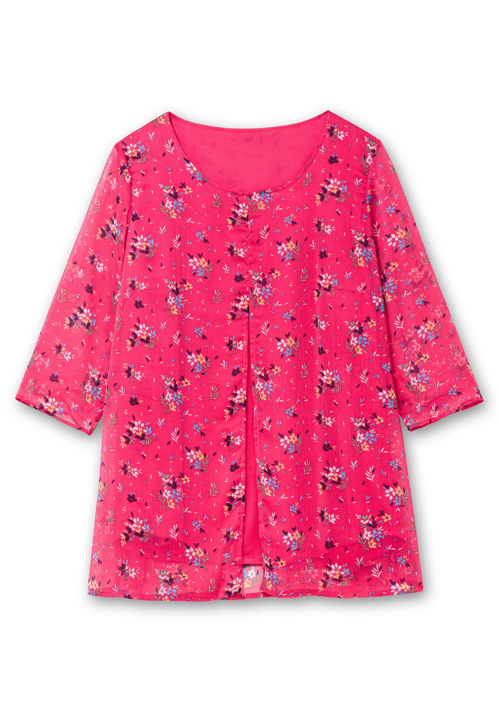 Sheego Longtunika »Longtunika im Lagenlook, mit Blumenprint«
