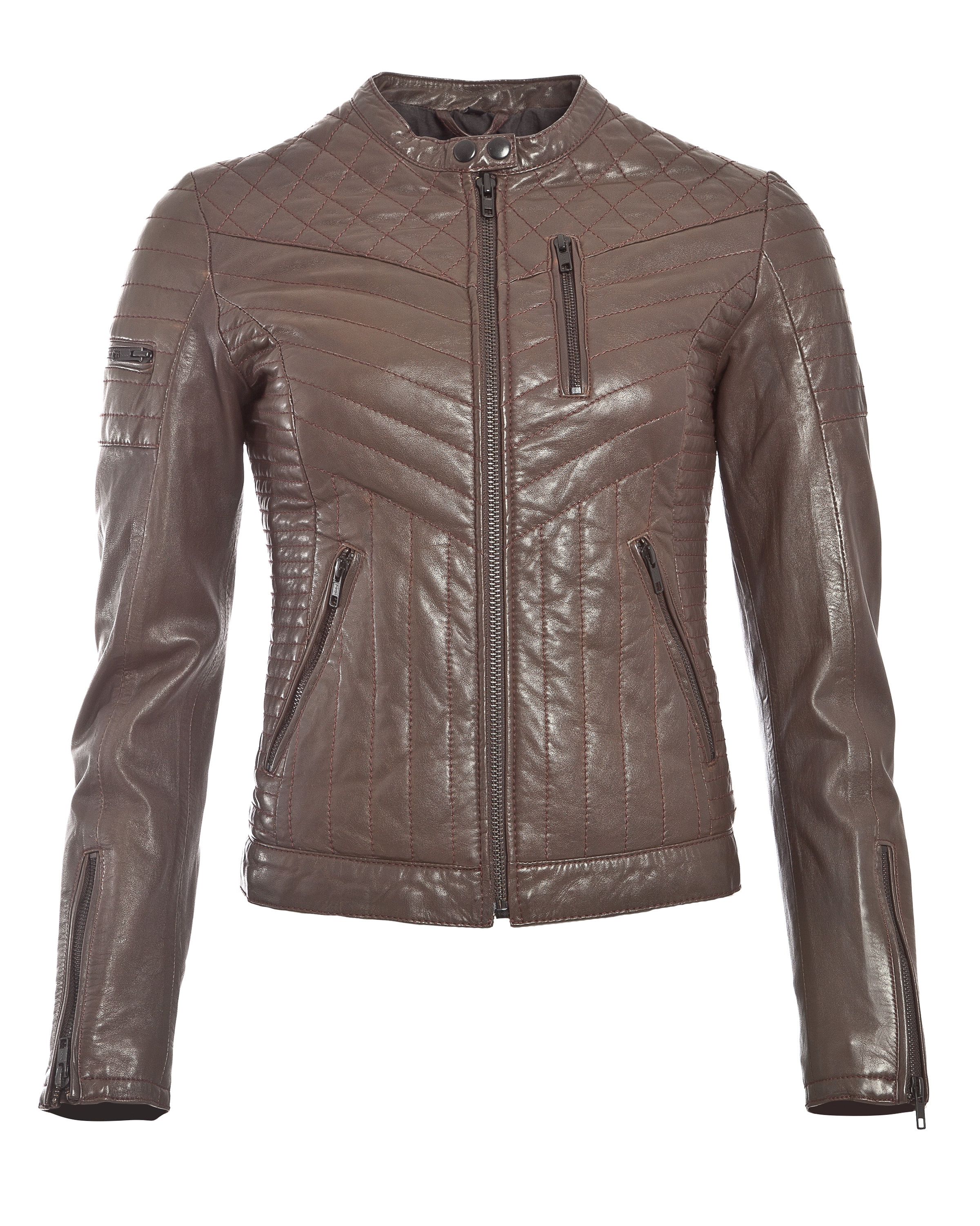 Bikerjacke »Lederjacke AW15-L11«