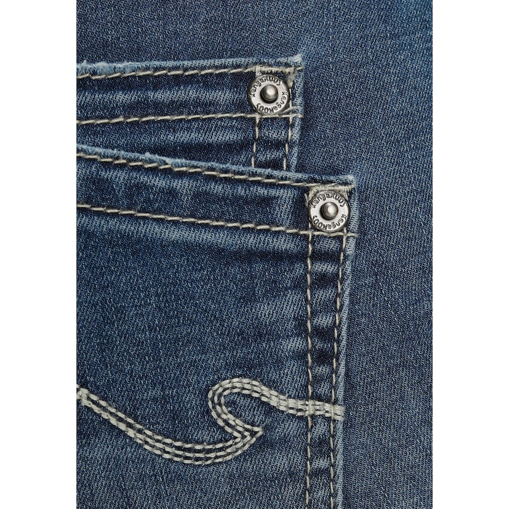 KangaROOS 7/8-Jeans »CULOTTE-JEANS«, mit ausgefranstem Saum - NEUE KOLLEKTION
