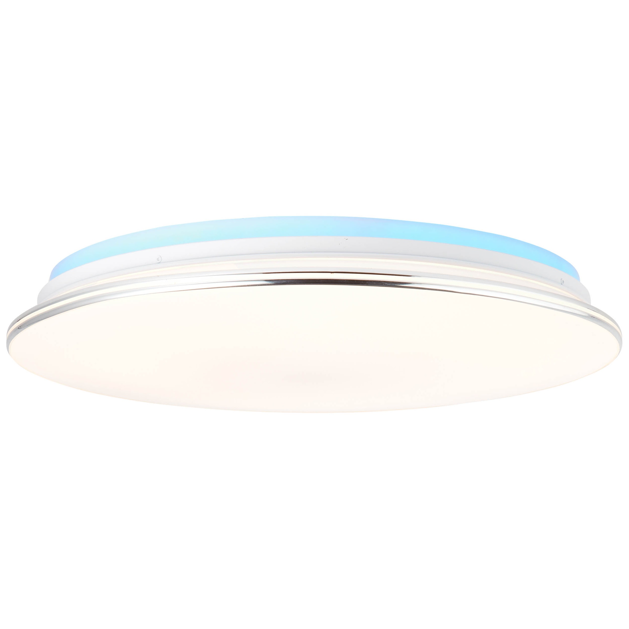 Brilliant Leuchten Deckenleuchte »Edna«, LED-Modul, 1 St., Farbwechsler, LED Deckenlampe 50cm weiß/chrom