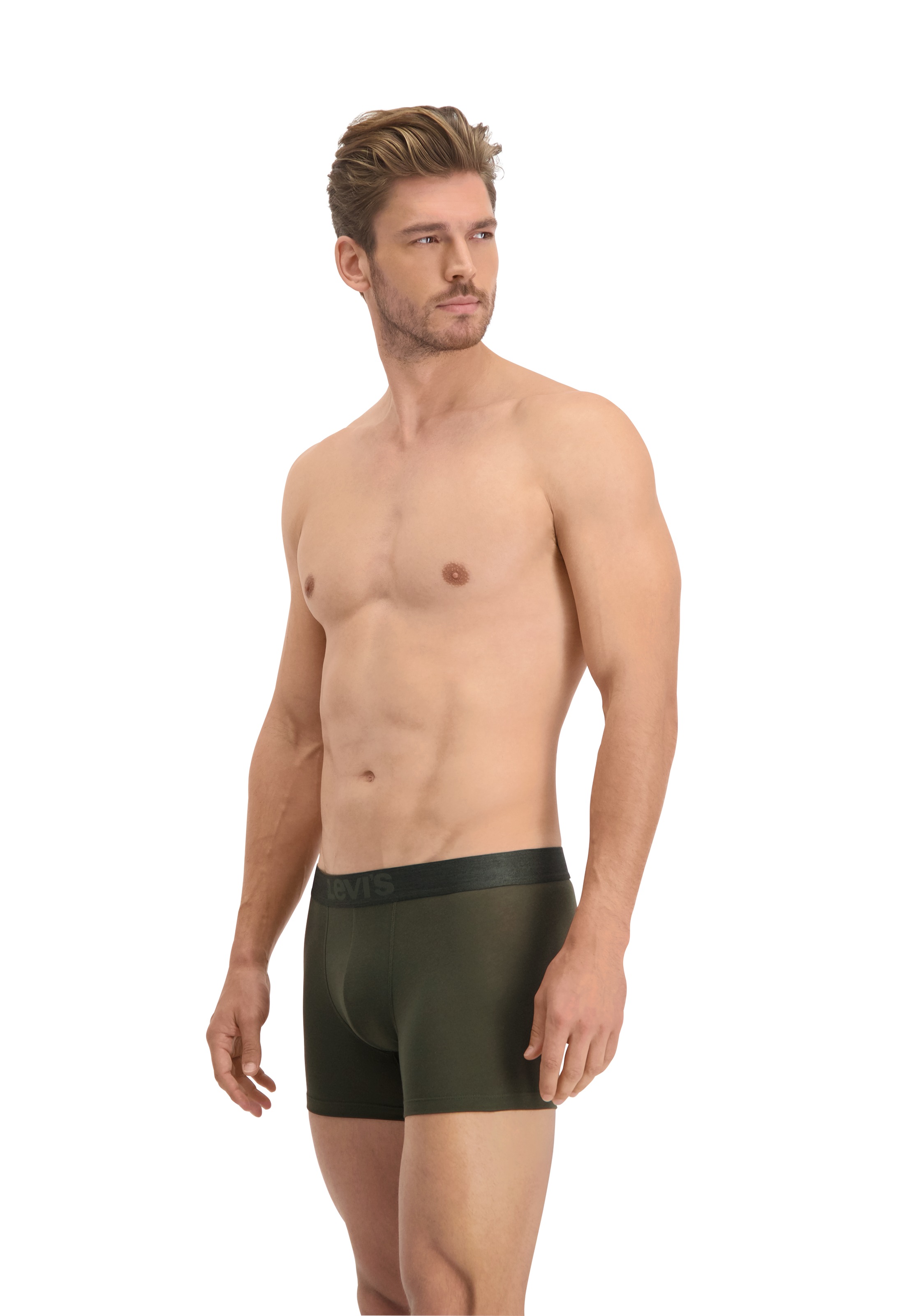 Levi's® Boxershorts »LEVIS MEN MEL WB BOXER BRIEF ORG CO 2P« 2er Pack,  mit breitem Logobund