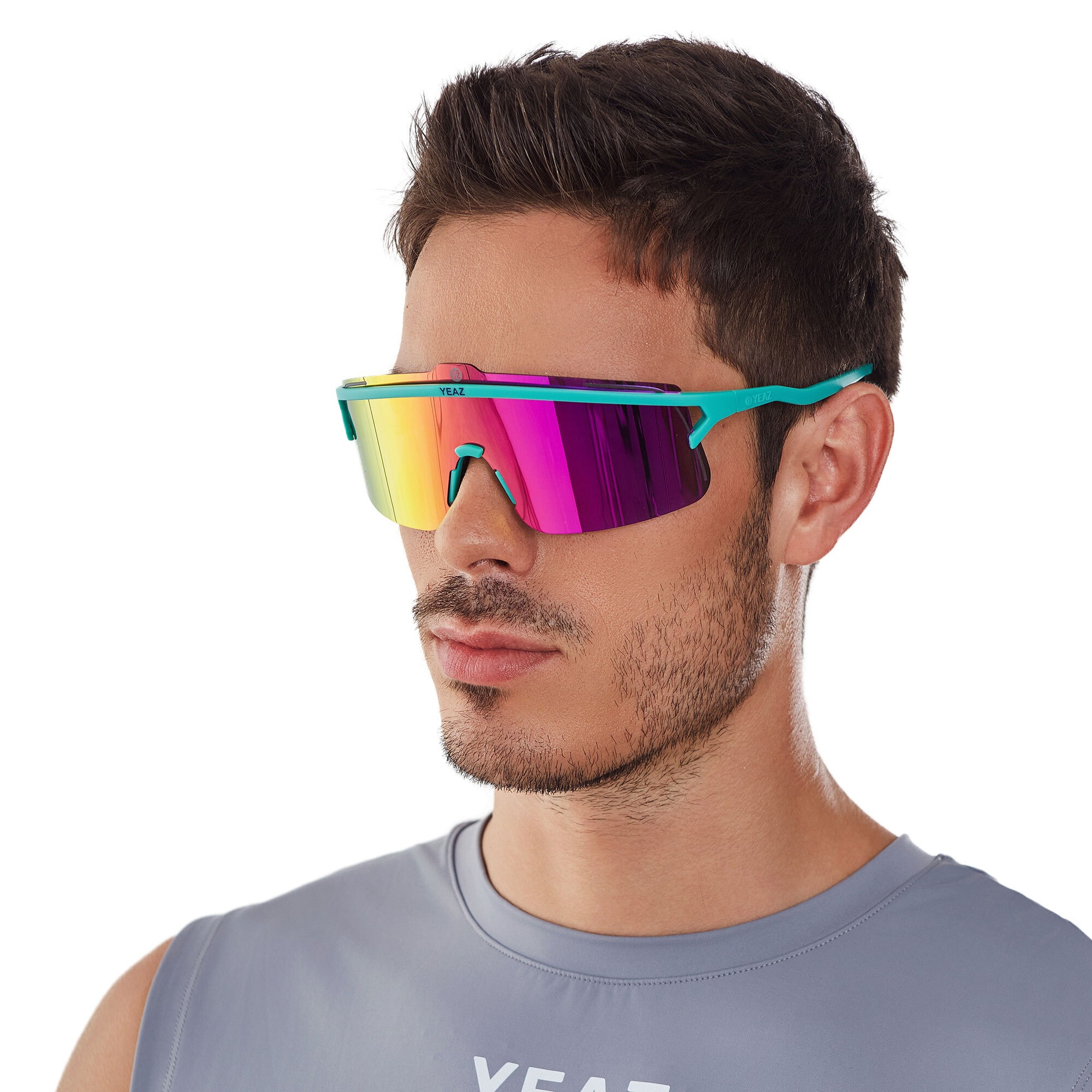 YEAZ Sportbrille »Sport-Sonnenbrille Black/Silver SUNSHADE«