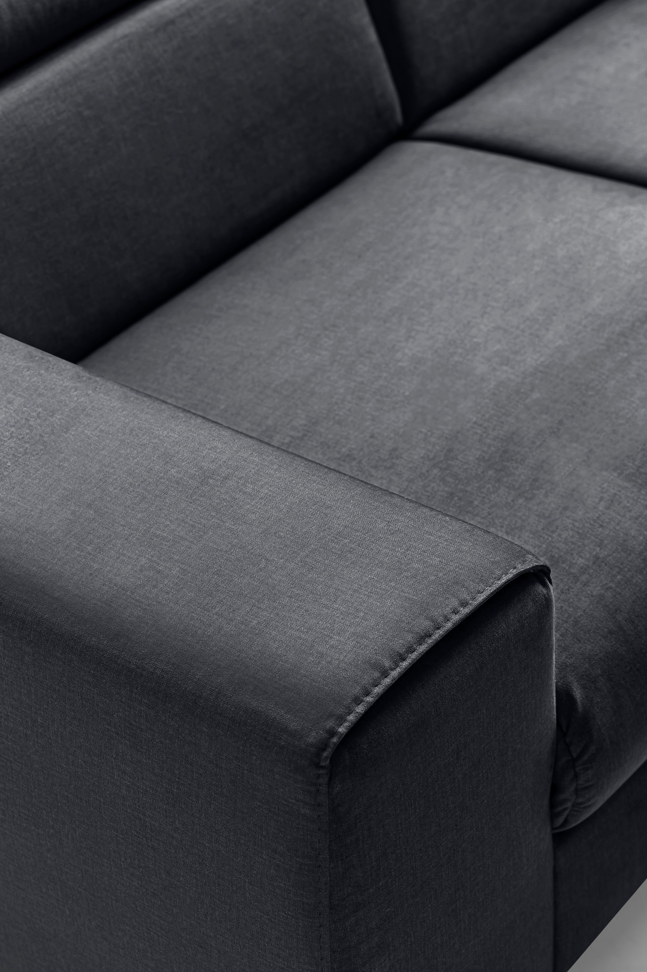 COTTA Polstergarnitur »Morven L-Form«, (Set), Set bestehend aus: Ecksofa mit Kopfteilverstellung & Hocker