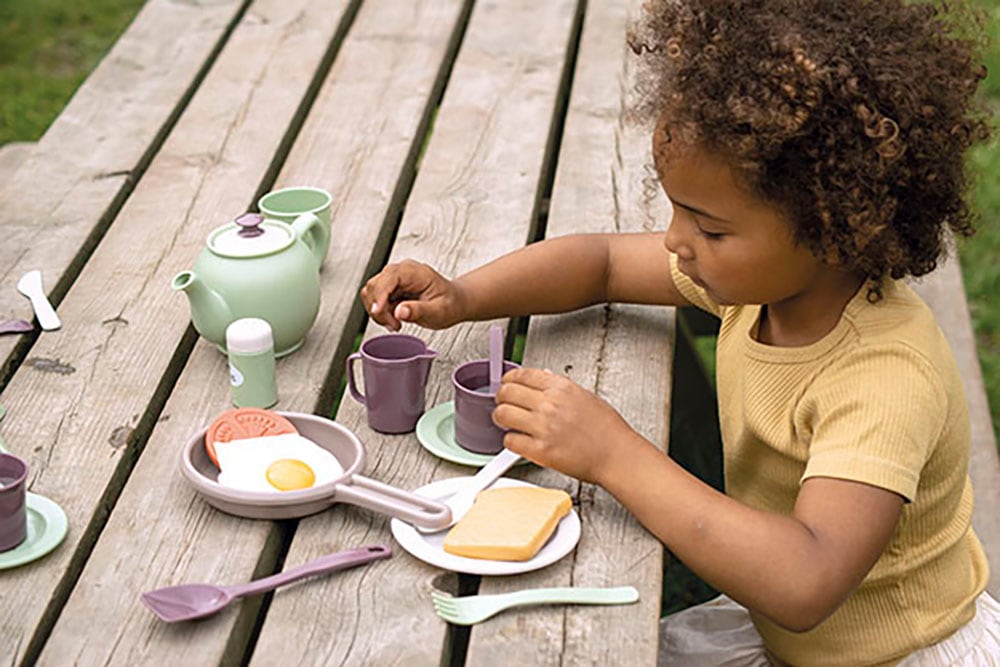 dantoy Spielgeschirr »Green Garden Frühstück Set« Made in Europe
