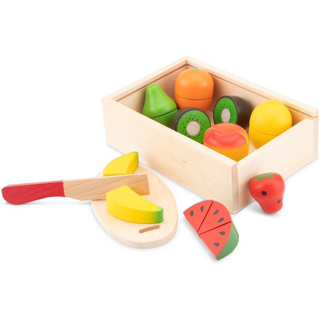 New Classic Toys® Spiellebensmittel »Holzspielzeug, Bon Appetit - Schneideset Früchte«, (11 tlg.)