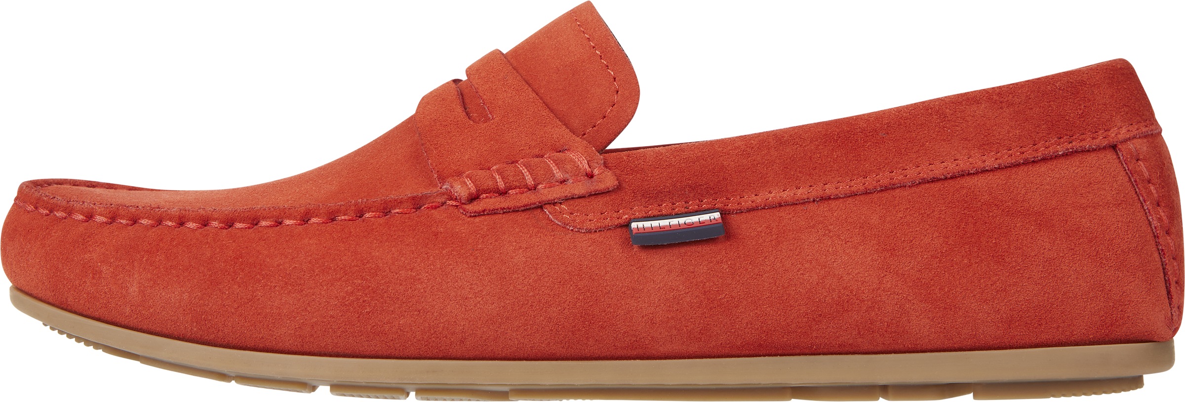 Tommy Hilfiger Slipper »CLASSIC SUEDE PENNY LOAFER«, mit Zierriegel