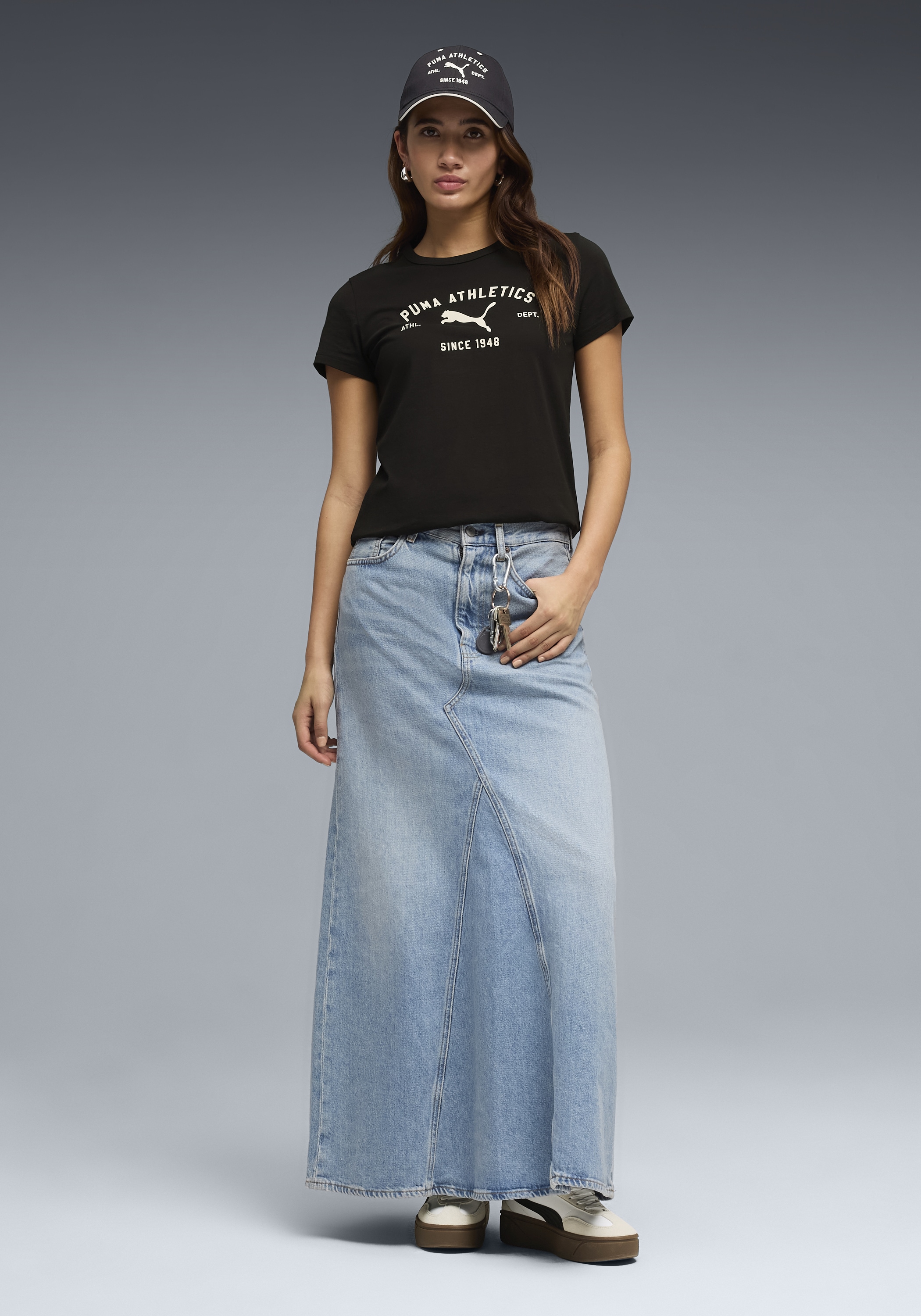 PUMA T-Shirt »CLASS GRAPHIC TEE« Regular Fit, Kurzarm, Rundhalsausschnitt