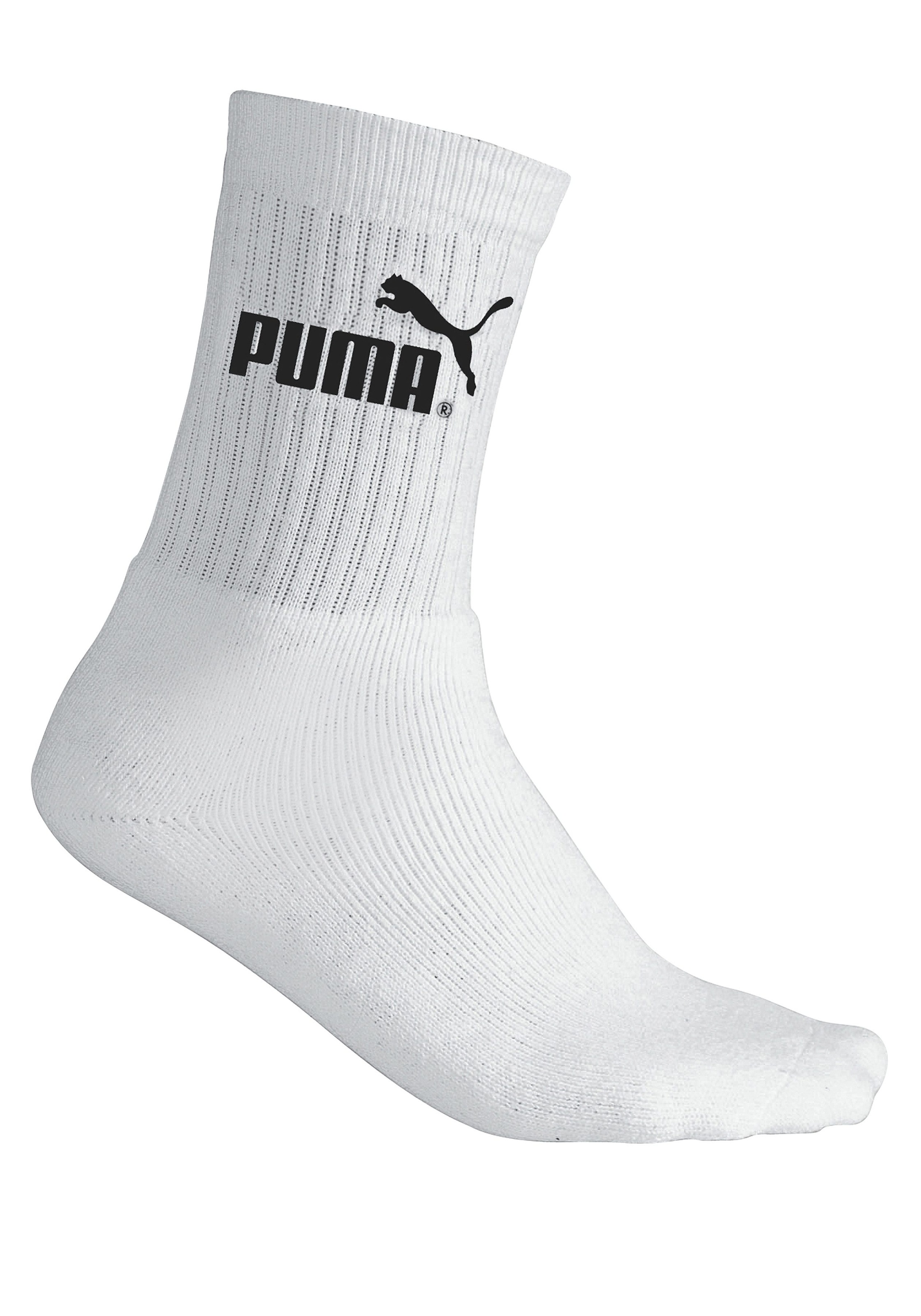 PUMA Freizeitsocken, (3 Paar), Atmungsaktiv, feuchtigkeitsregulierend, Stretchanteil