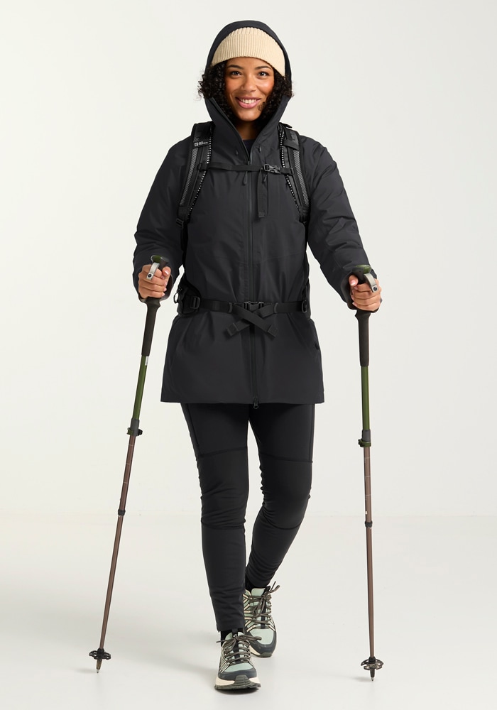 Jack Wolfskin Daunenjacke »ICECAPE 2L DOWN INS JKT W RDS«, mit Kapuze