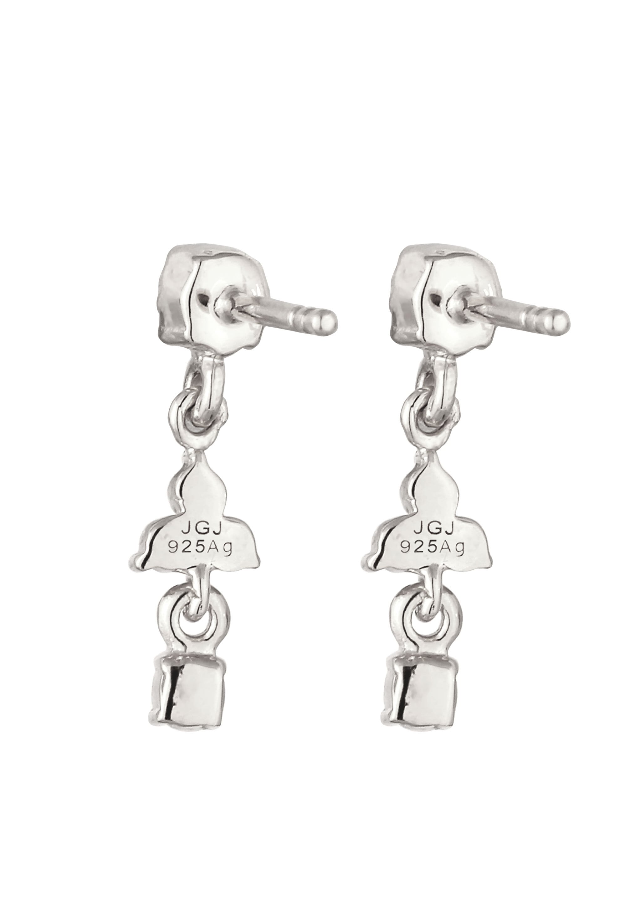 Elli Paar Ohrstecker »Ohrringe Ohrstecker mit Kristallen von Swarovski® Weiß 925 Sterling Silber«