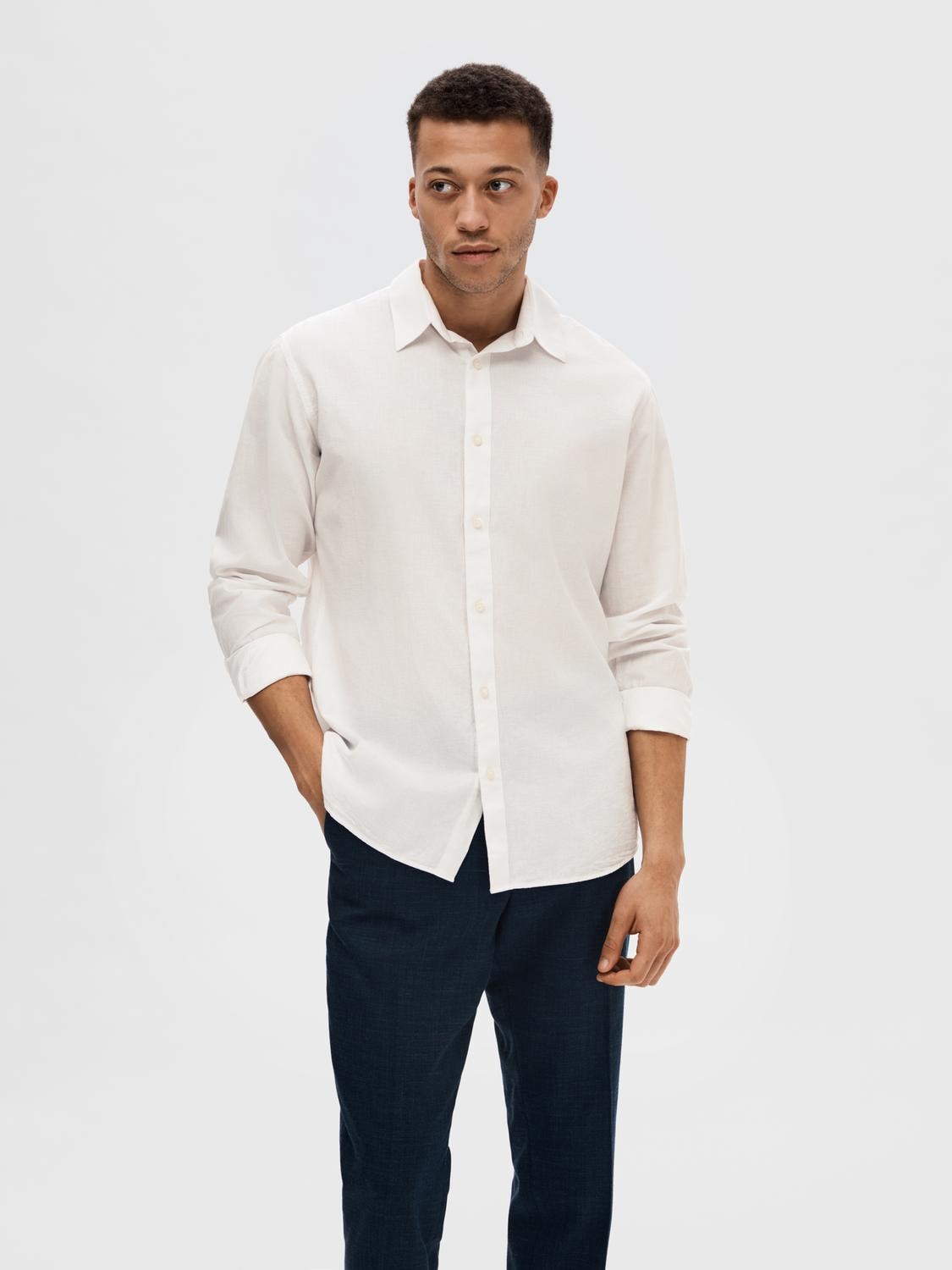 Leinenhemd »NEW-LINEN SHIRT«, unifarben