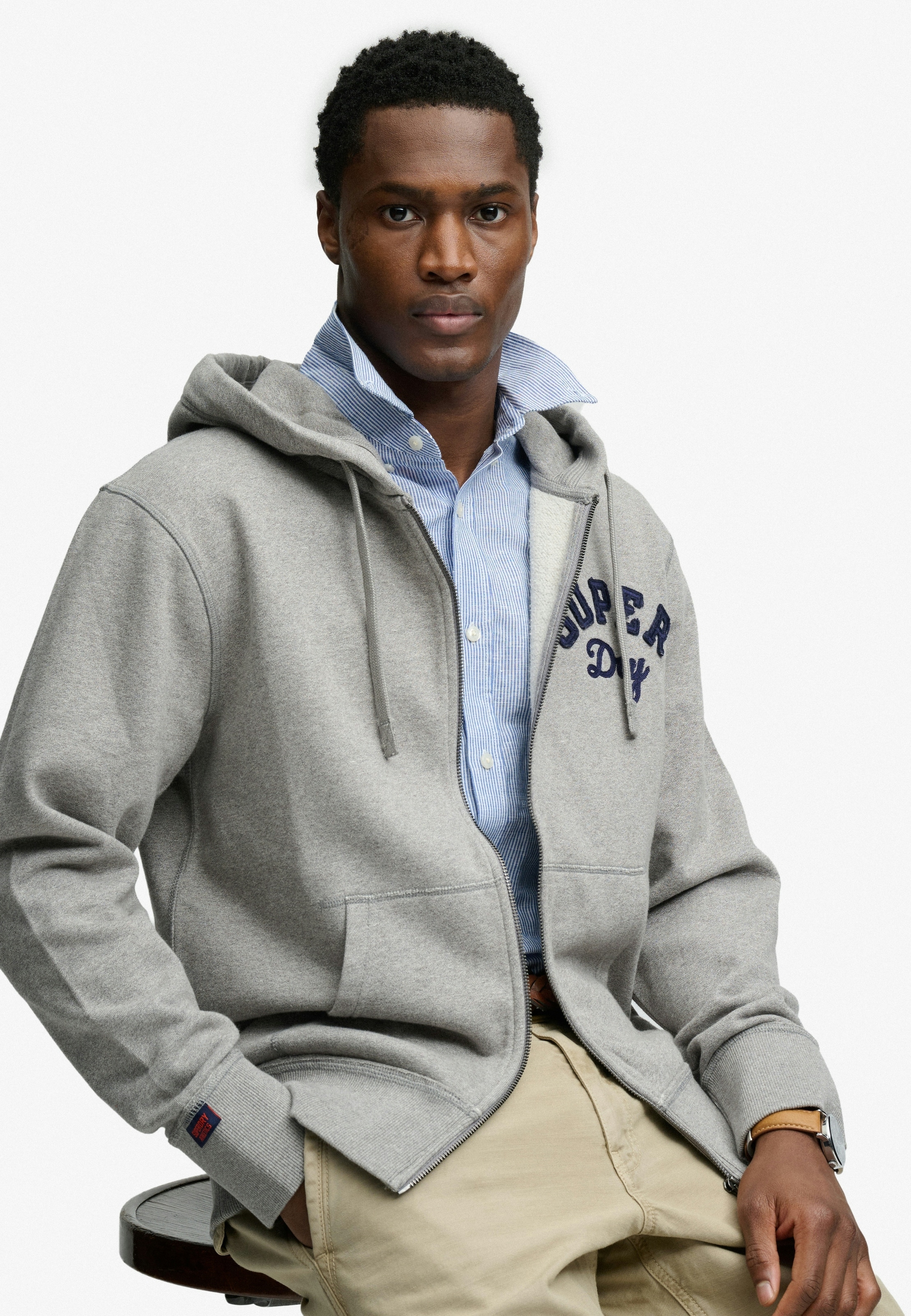 Superdry Kapuzensweatjacke »VINTAGE ATHLETIC ZIPHOOD«