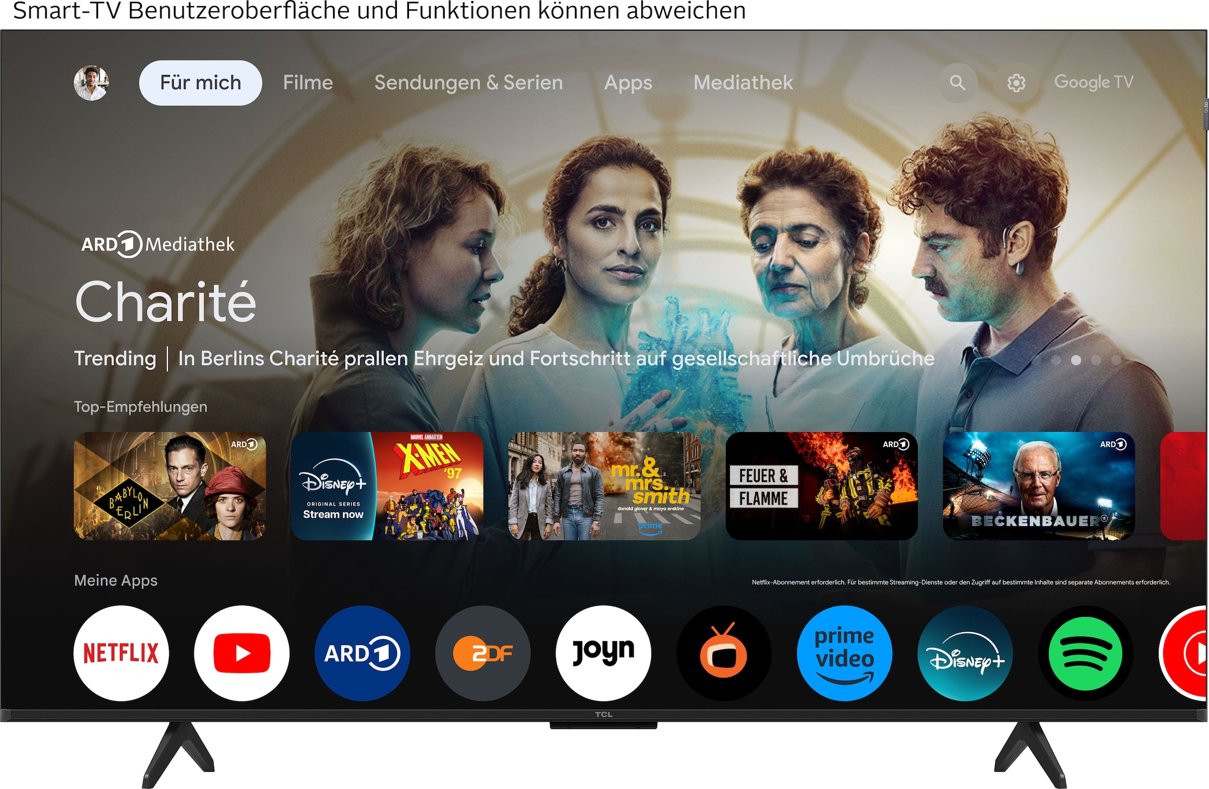TCL QLED-Fernseher »55P71KX1«, 4K Ultra HD, Google TV-Smart-TV