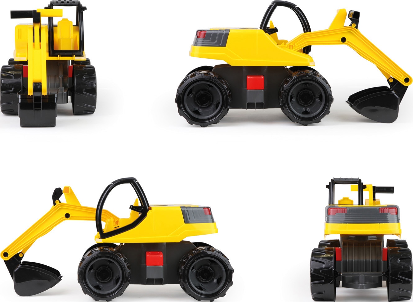 Lena® Spielzeug-Bagger »GIGA TRUCKS Pro, schwarz/gelb«, Made in Europe
