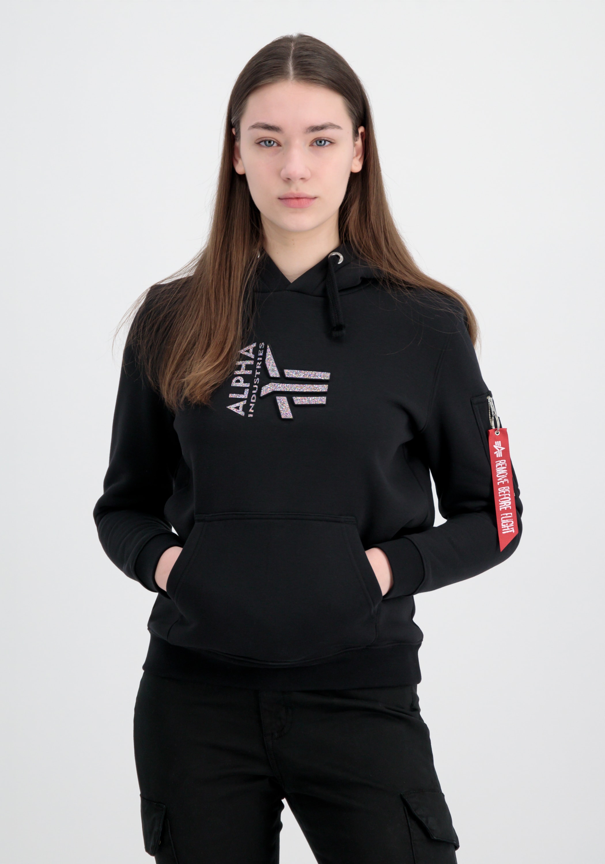Alpha Industries Hoodie »Alpha Industries Women - Hoodies 3D Logo Hoodie Women«