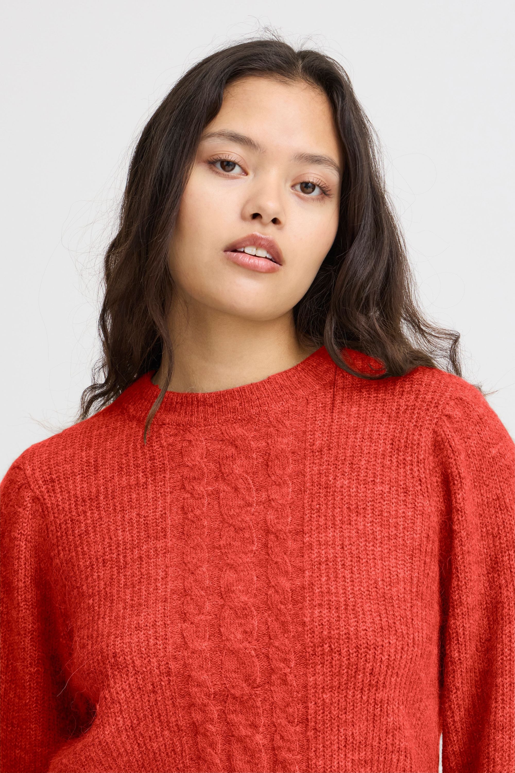 Ichi Strickfleece-Pullover »Strickpullover IHKAMARA MS3«