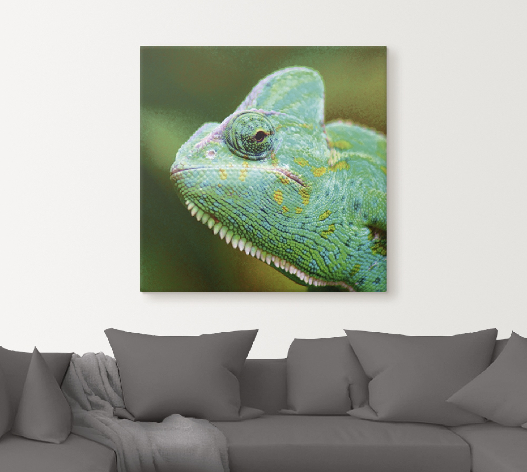 Artland Wandbild »Jemenchamäleon Portrait«, Reptilien, (1 St.), als Alubild, Leinwandbild, Wandaufkleber oder Poster in versch. Größen