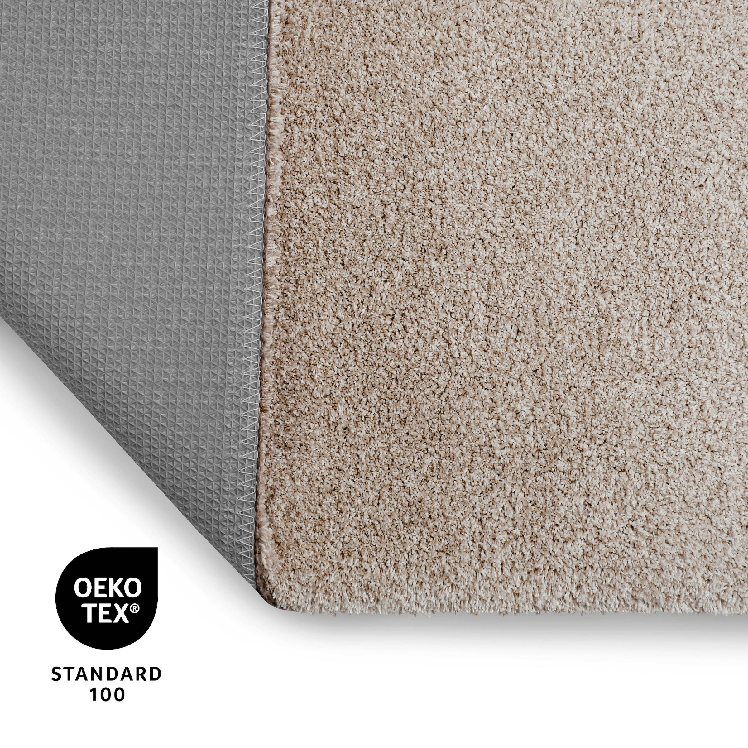 OTTO home Badematte »Utta«, rutschhemmend beschichtet, schnell trocknend, Badteppich, getuftet, mit modernem Farbverlauf, flauschig, hochflor