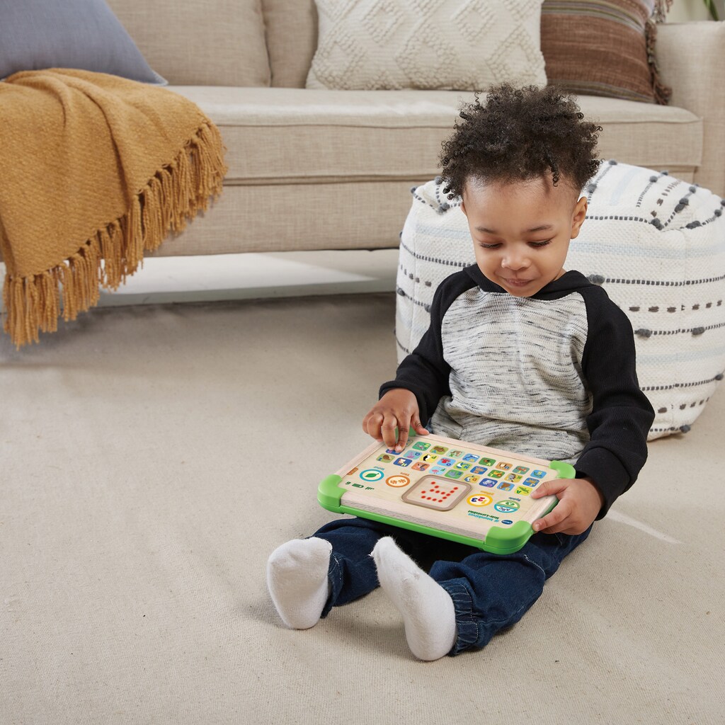 Vtech® Lerntablet »Holzspielzeug, VTechBaby, Interaktives Holz-Lerntablet«