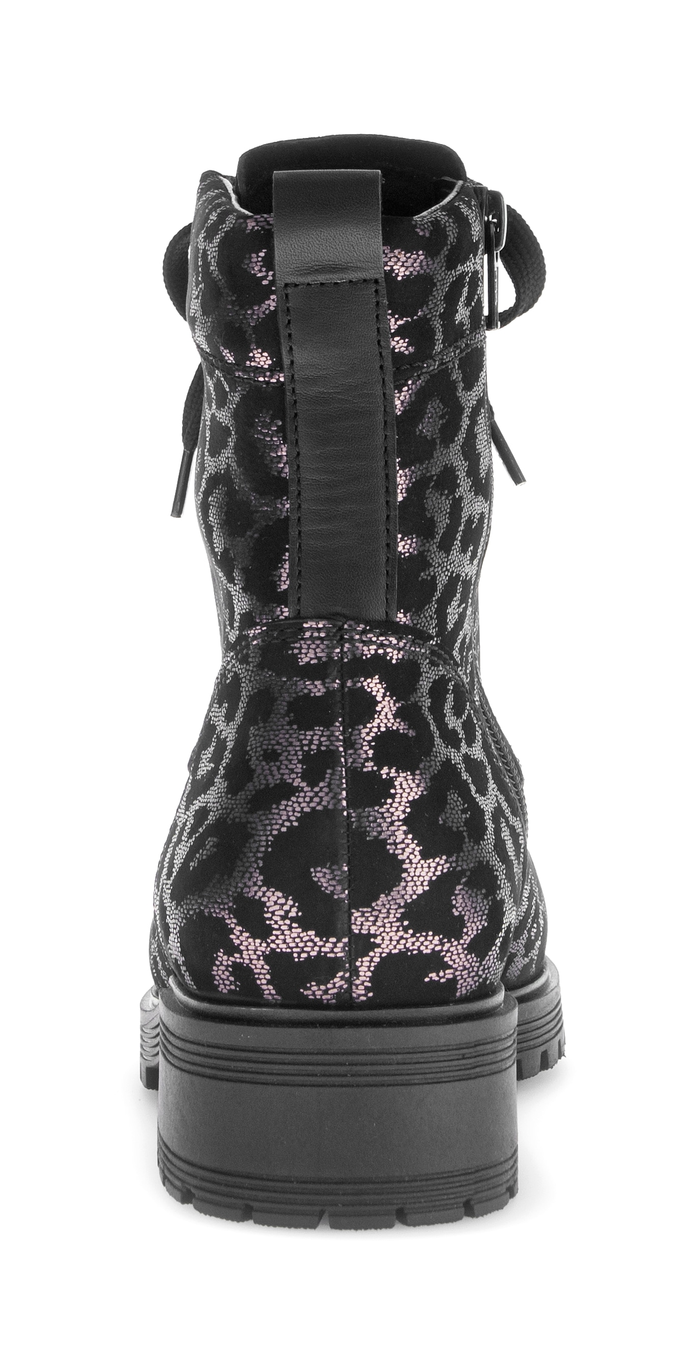 Gabor Schnürstiefelette »PISA«, Blocakabsatz, Schnürboots im Animal-Look, Komfortweite G