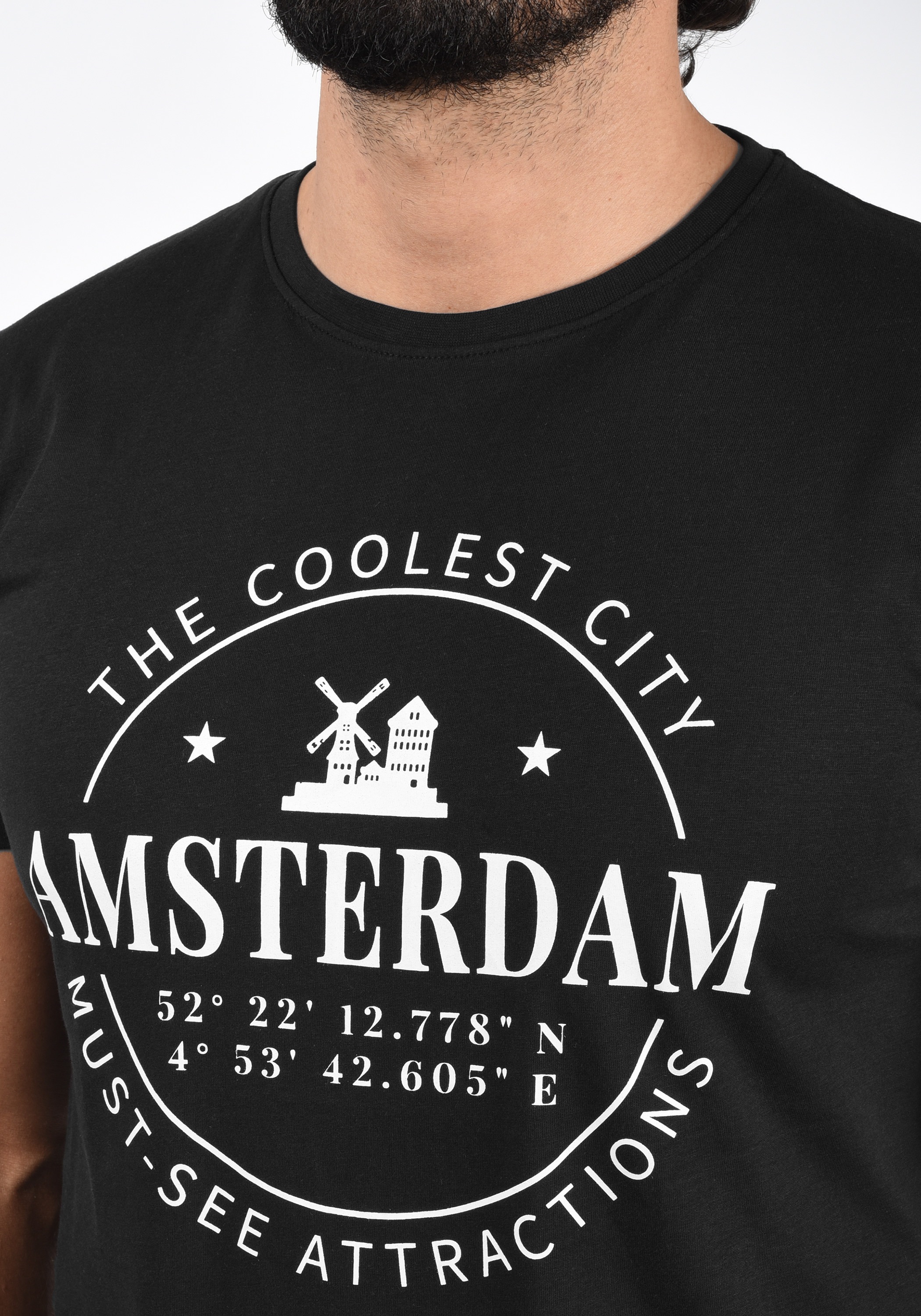 !Solid Rundhalsshirt »Rundhalsshirt SDCimo«