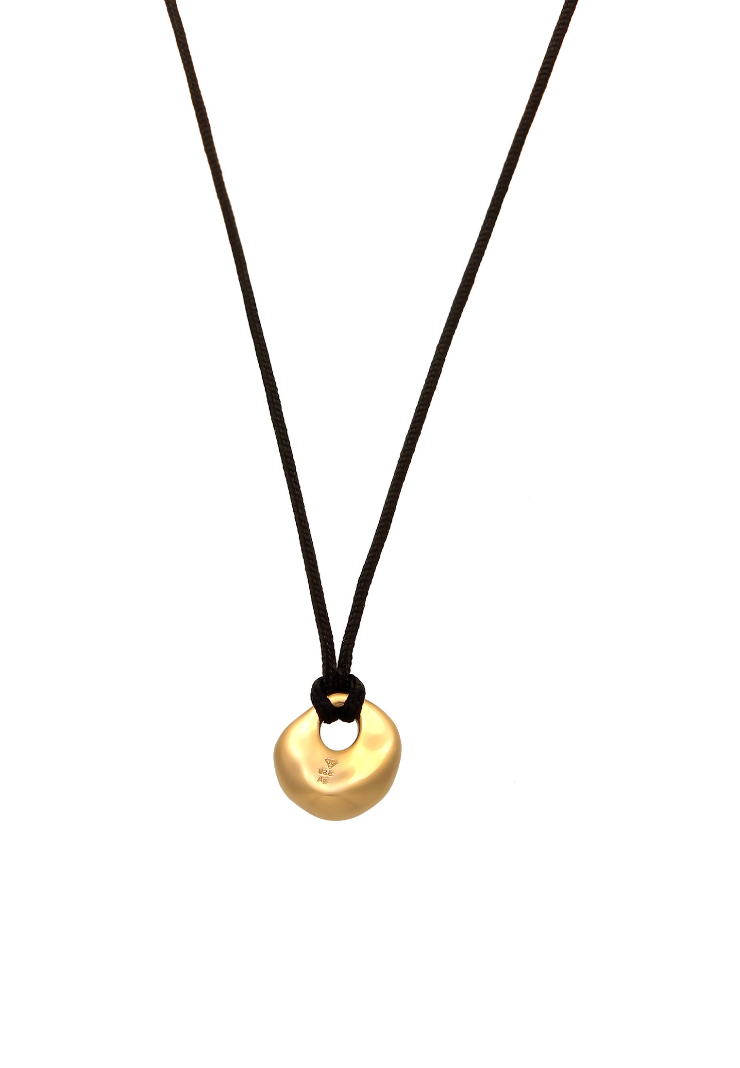 Elli Kette mit Anhänger »Halskette Nylon Disc Anhänger Organic Design 925 Sterling Silber«