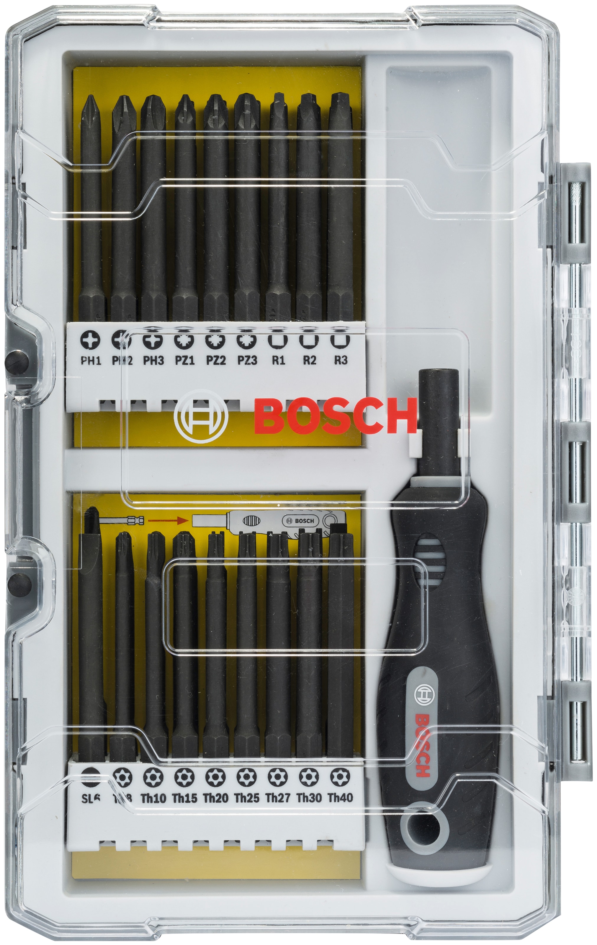 Bosch Professional Bit-Set, (37 St.), mit Bithalter