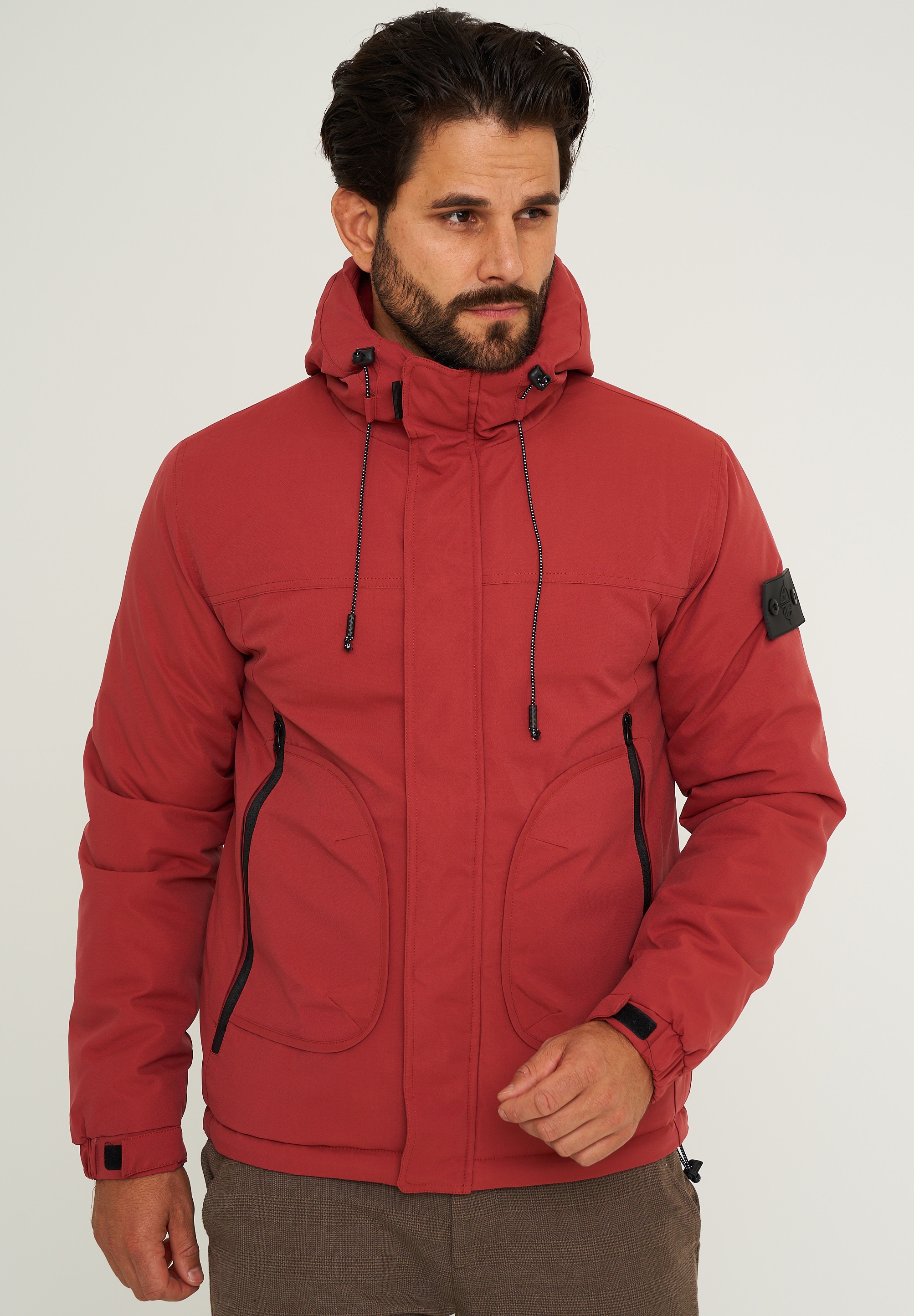 SOULSTAR Steppjacke »mit Kapuze als Winterjacke Pufferjacke Übergangsjacke« mit Kapuze Herren Übergangsjacke mit Kapuze Outdoor-Jacke Funktionsjacke