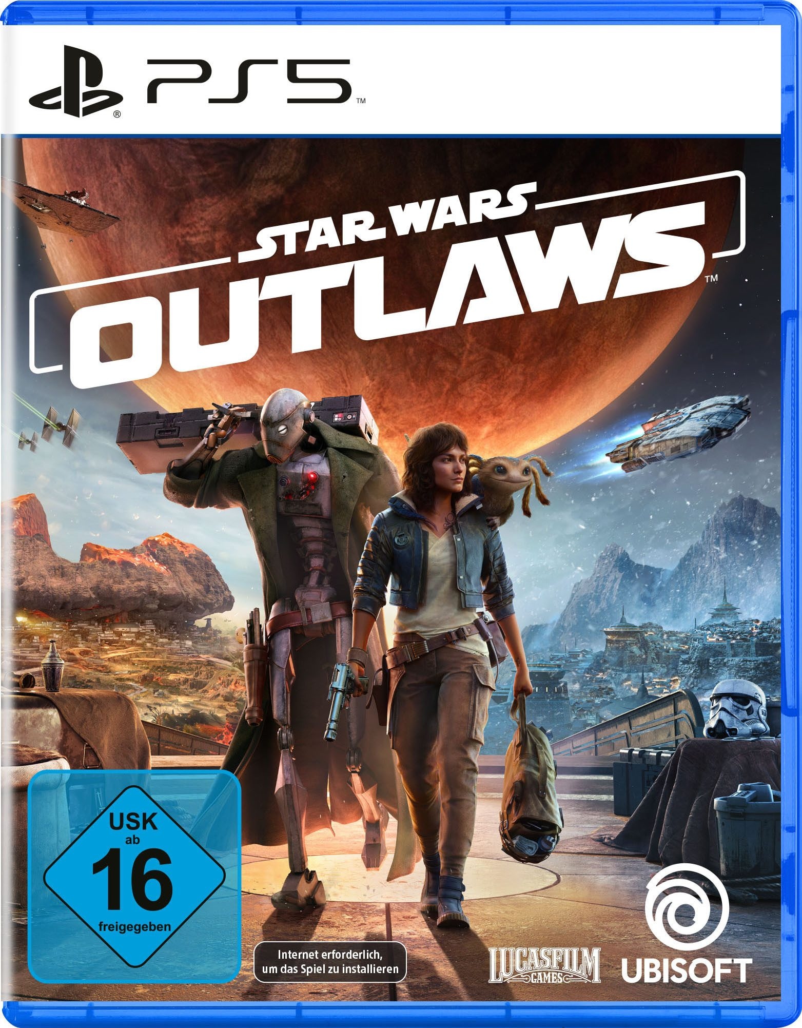 PlayStation 5 Konsolen-Set »Disk Edition (Slim) + Star Wars Outlaws« 1.000 GB