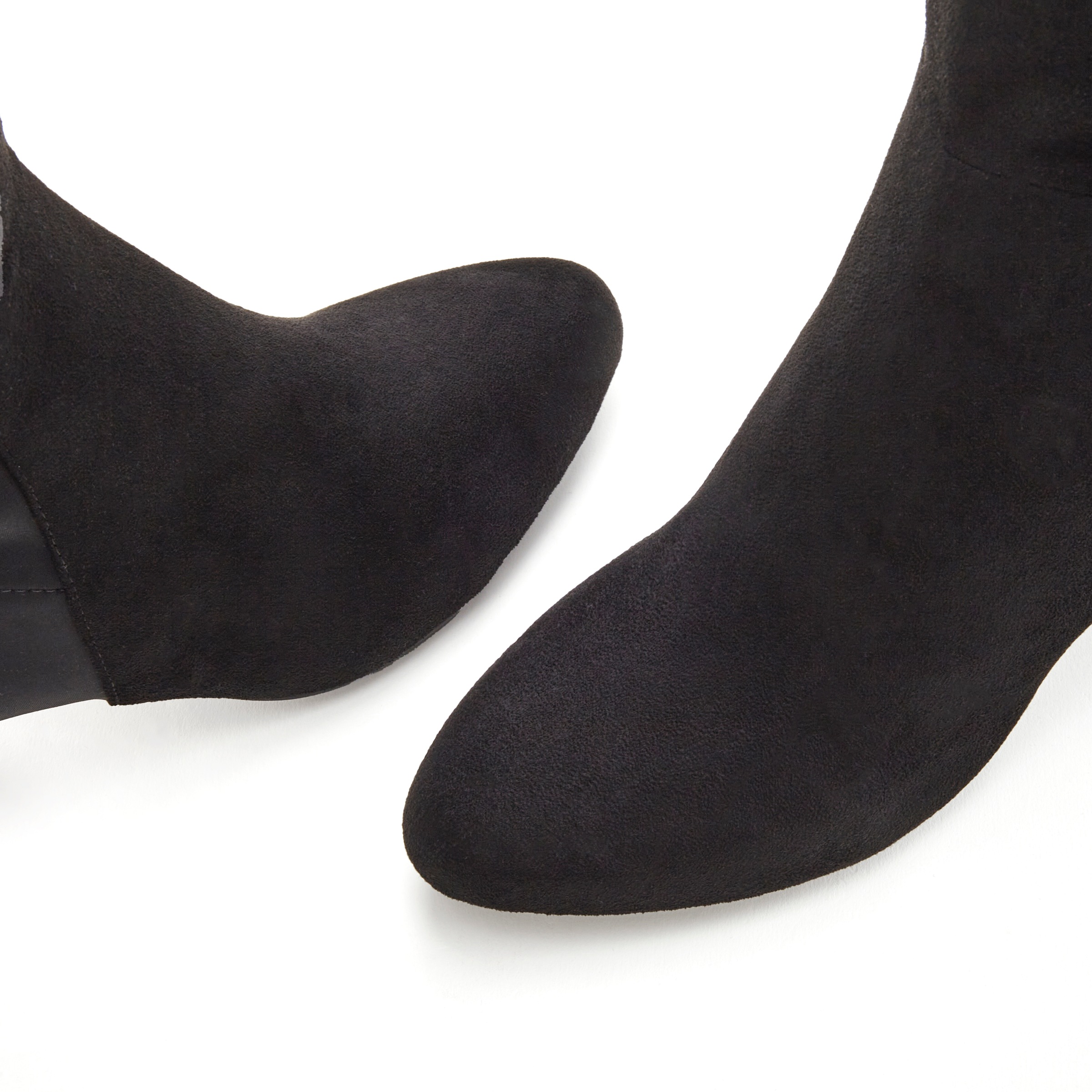 LASCANA Stiefel, mit Stretcheinsatz und Langschaft, Stiefelette, Langer Stiefel VEGAN