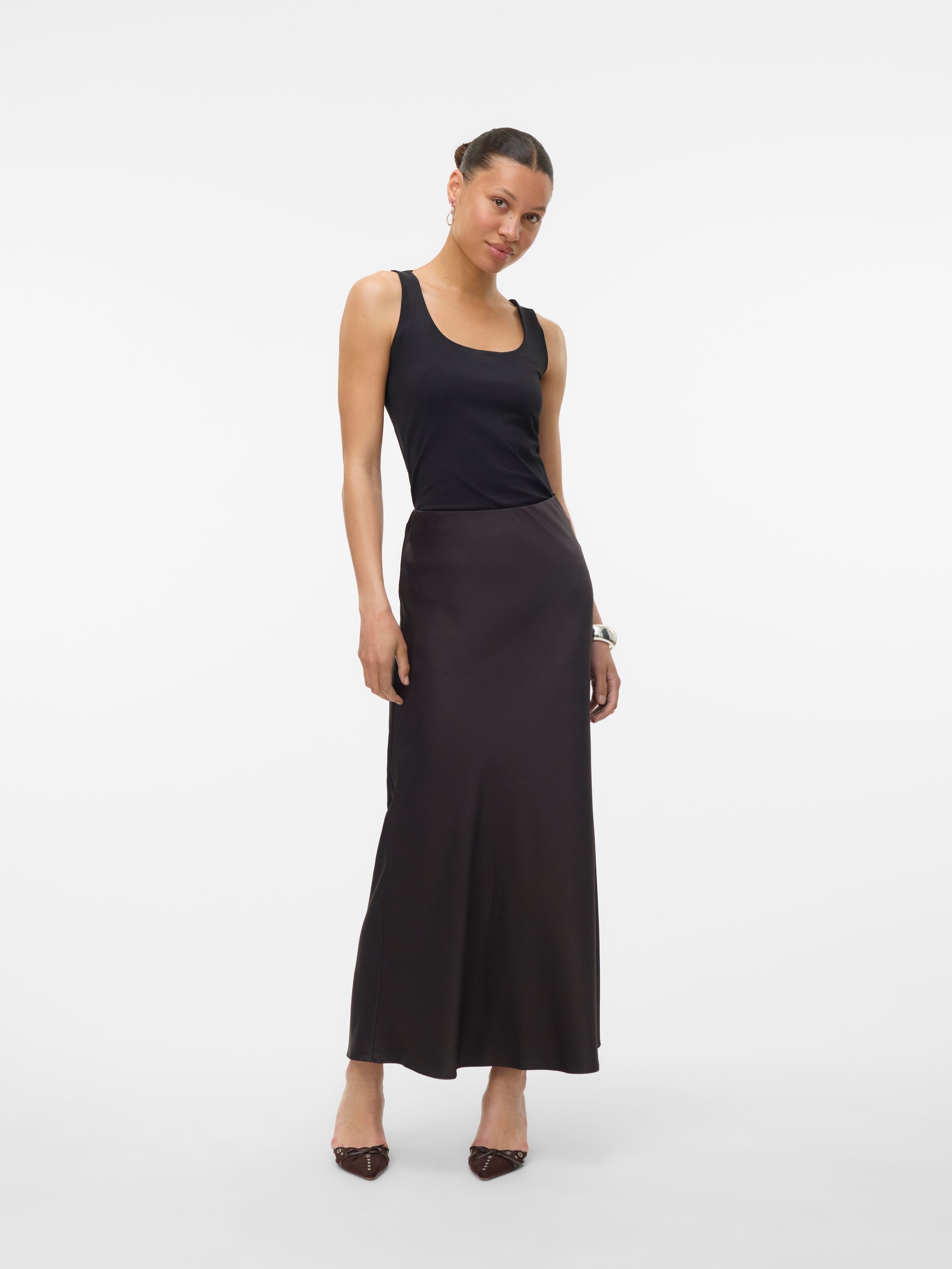 Vero Moda A-Linien-Rock »VMMERLE ANKLE SKIRT WVN GA NOOS« Kunstfaser