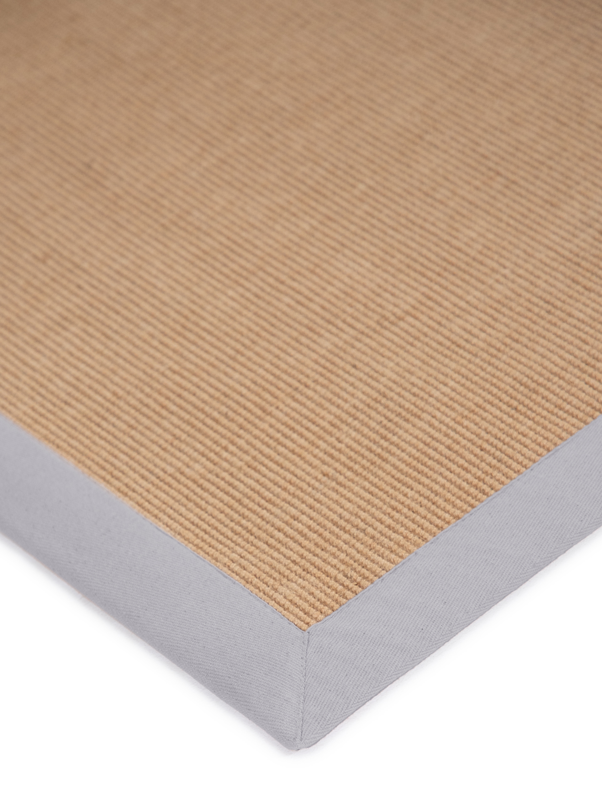 carpetfine Sisalteppich »Sisal«, rechteckig, 5 mm Höhe, mit farbiger Bordüre, Anti Rutsch Rückseite