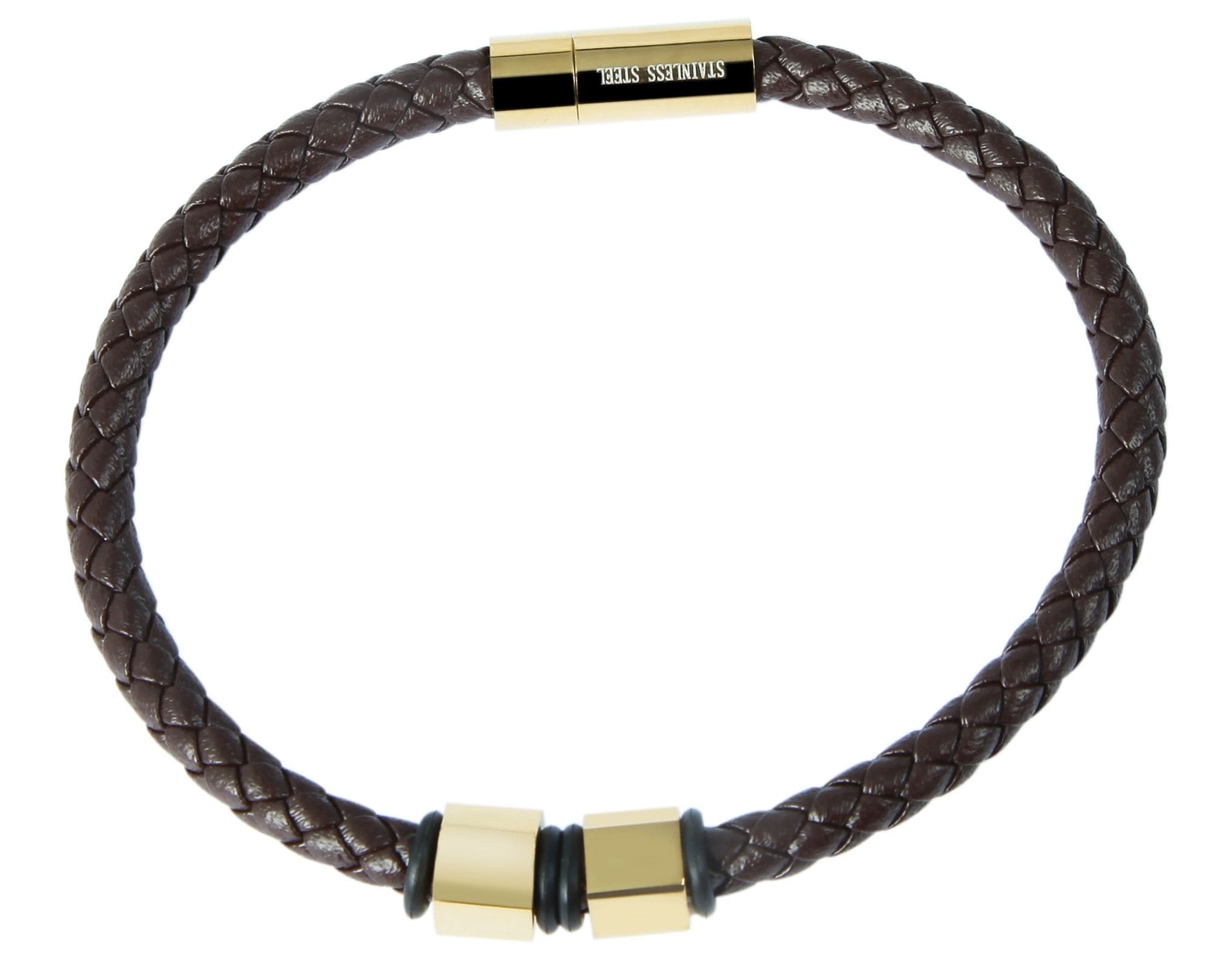 Adelia´s Lederarmband »Unisex Armband ¿ Lederarmband aus Leder 21,5 cm«