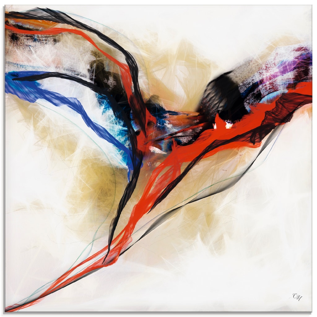 Artland Glasbild »Engel - abstrakt I«, Muster, (1 St.)