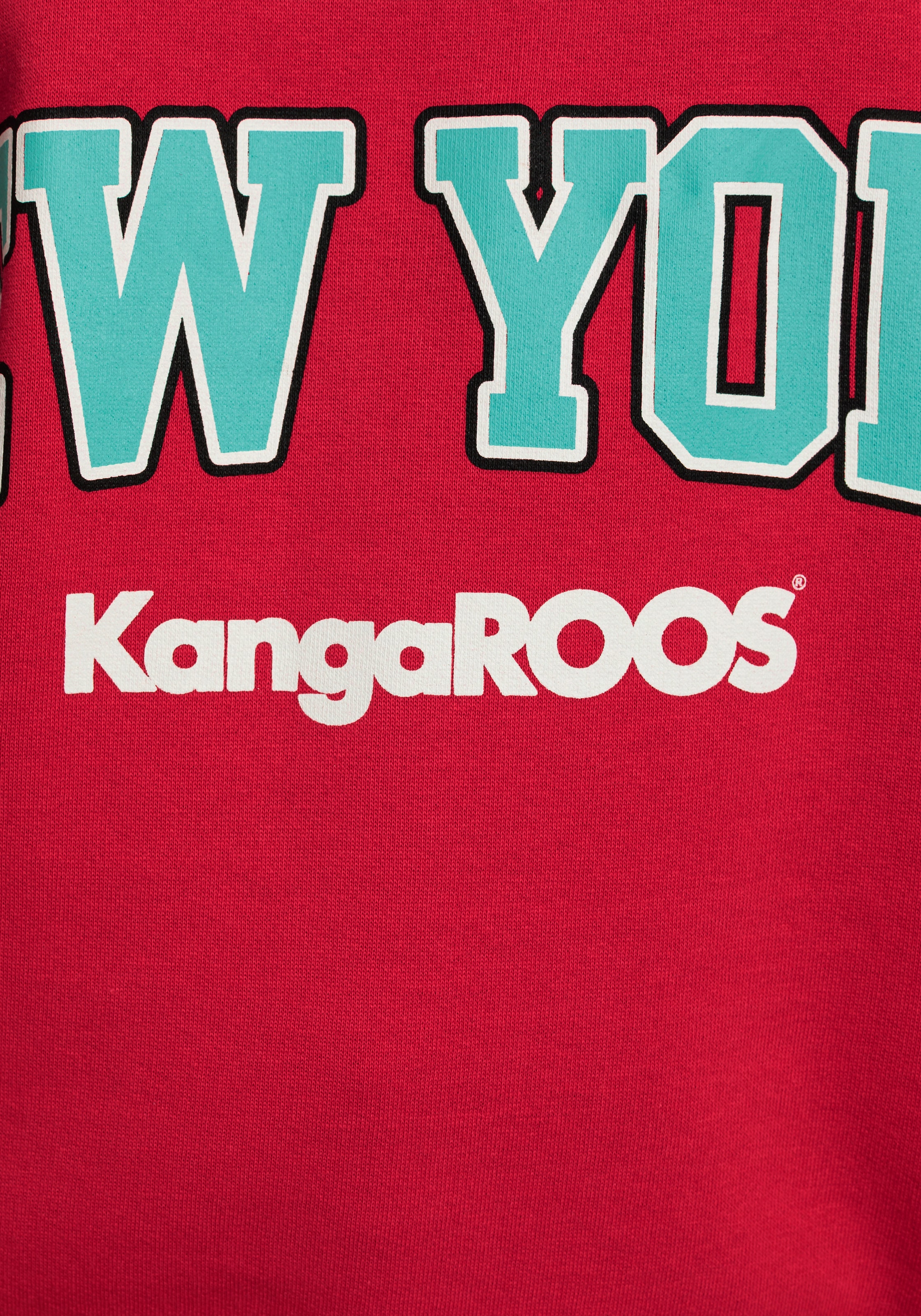mit OTTO Logodruck im - NEUE KangaROOS Sweatshirt, großem College-Style online bei KOLLEKTION