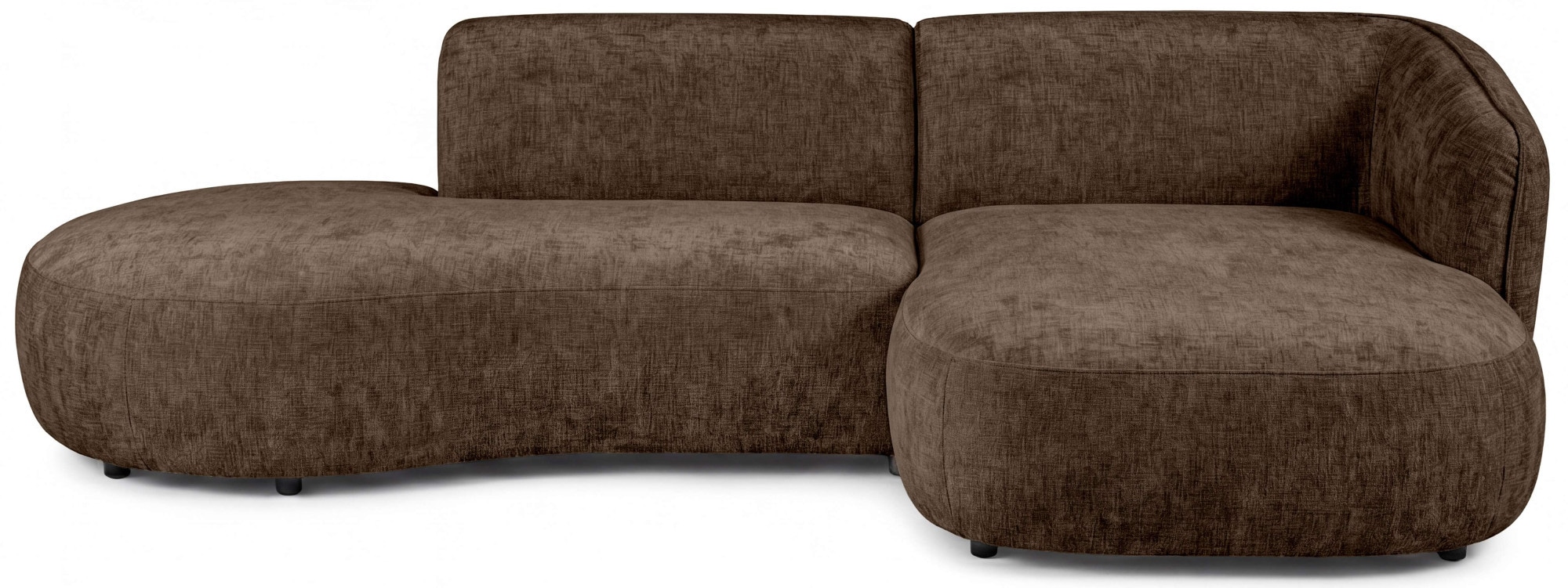 Home affaire Ecksofa »OSTRUP Rundsofa, L-Form, Naturtöne, Boucle oder Chenille« Breite 278 cm, organische Form mit sanften Rundungen