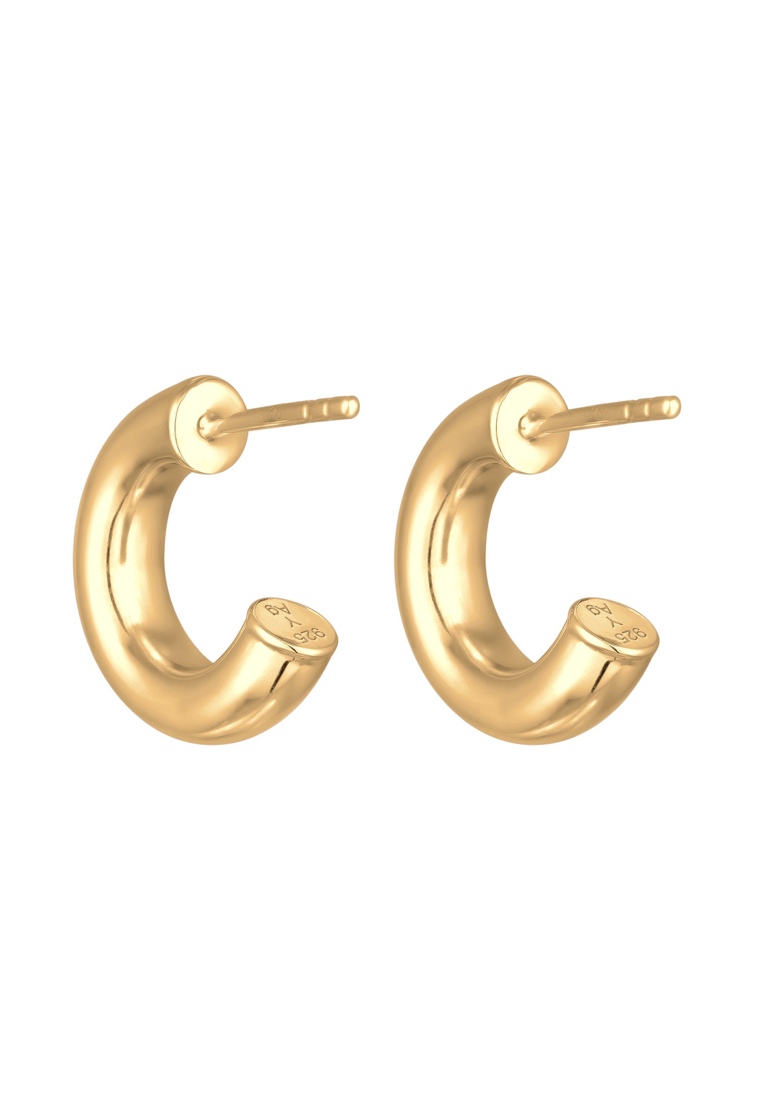 Elli Paar Ohrstecker »Ohrringe Creolen Ohrstecker Halbcreolen 925 Silber«