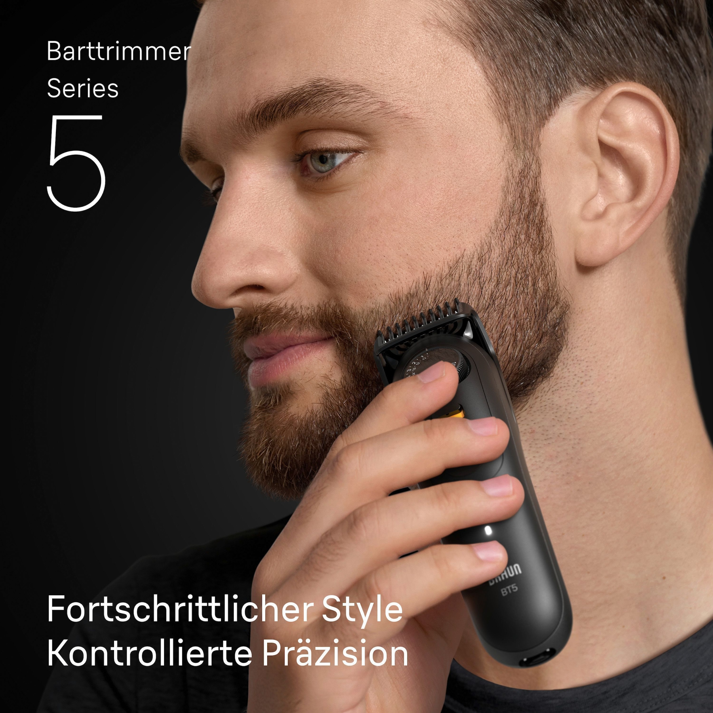 Braun Haarschneider »Barttrimmer BT5520« ultrascharfe Klinge, 120 Min Akkulaufzeit, 40 Längeneinstellungen