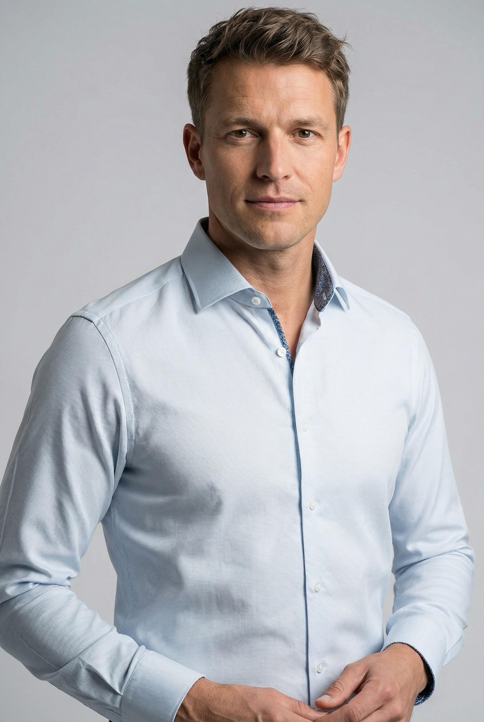 OLYMP Langarmhemd »No 6 six« super slim, Kentkragen, Businesshemd