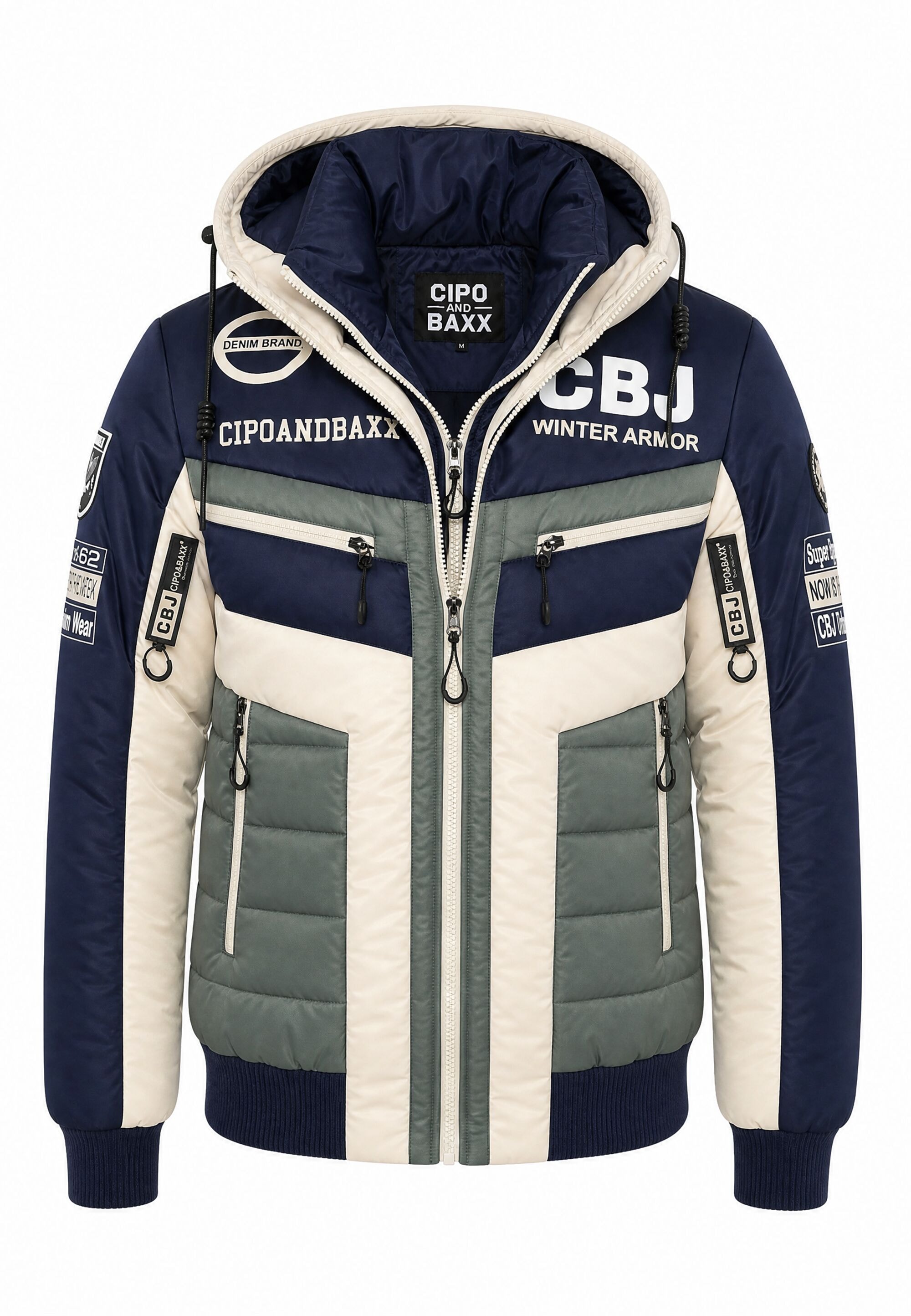 Cipo & Baxx Winterjacke »Winterjacke CM234« mit Kapuze